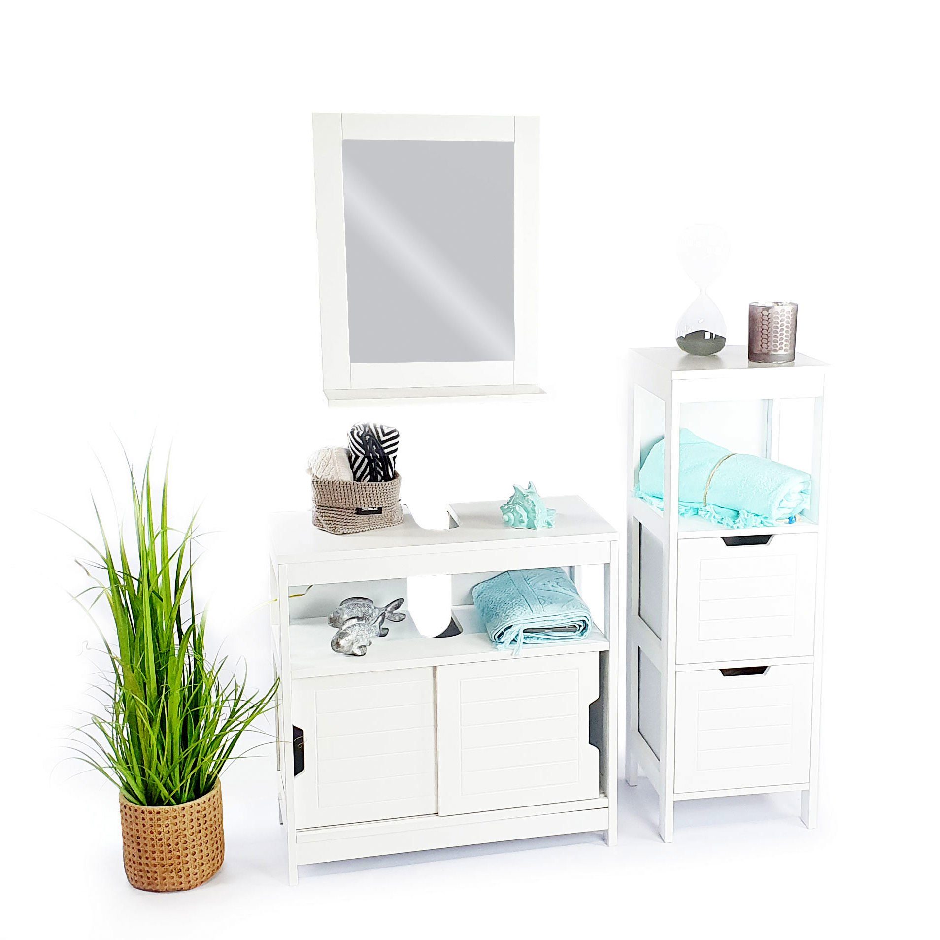 osoltus Badregal osoltus Hampton Unterschrank Waschbeckenunterschrank günstig online kaufen