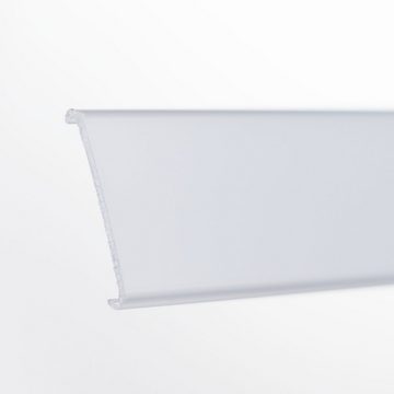 BROLLUX LED-Stripe-Profil Abdeckung Diffusor, 5m lang, am Stück für LED Profil V24 Neon-Effekt Opal