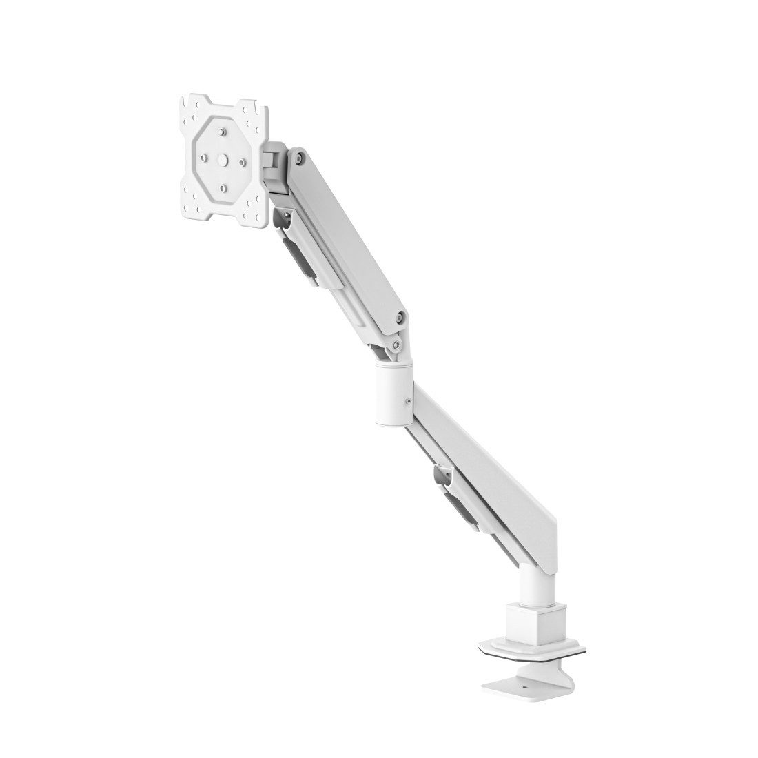 Hama Monitor-Halterung Monitorhalterung höhenverstellbar für 17 bis 35 Zoll Monitore, (bis 35 Zoll, Gasfeder, 360° Rotation, Kabelmanagement, VESA, Klemmmontage)