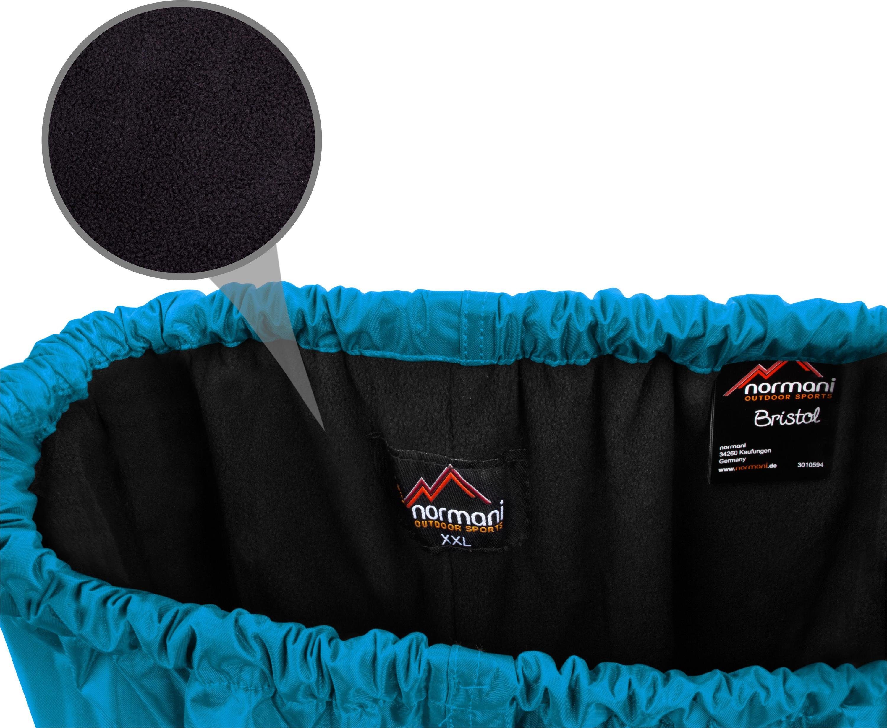 normani Regenhose Kinder Regenhose mit Fleecefutter Wasserdichte Kinderhose Matschhose Übergangshose für Junge und Mädchen
