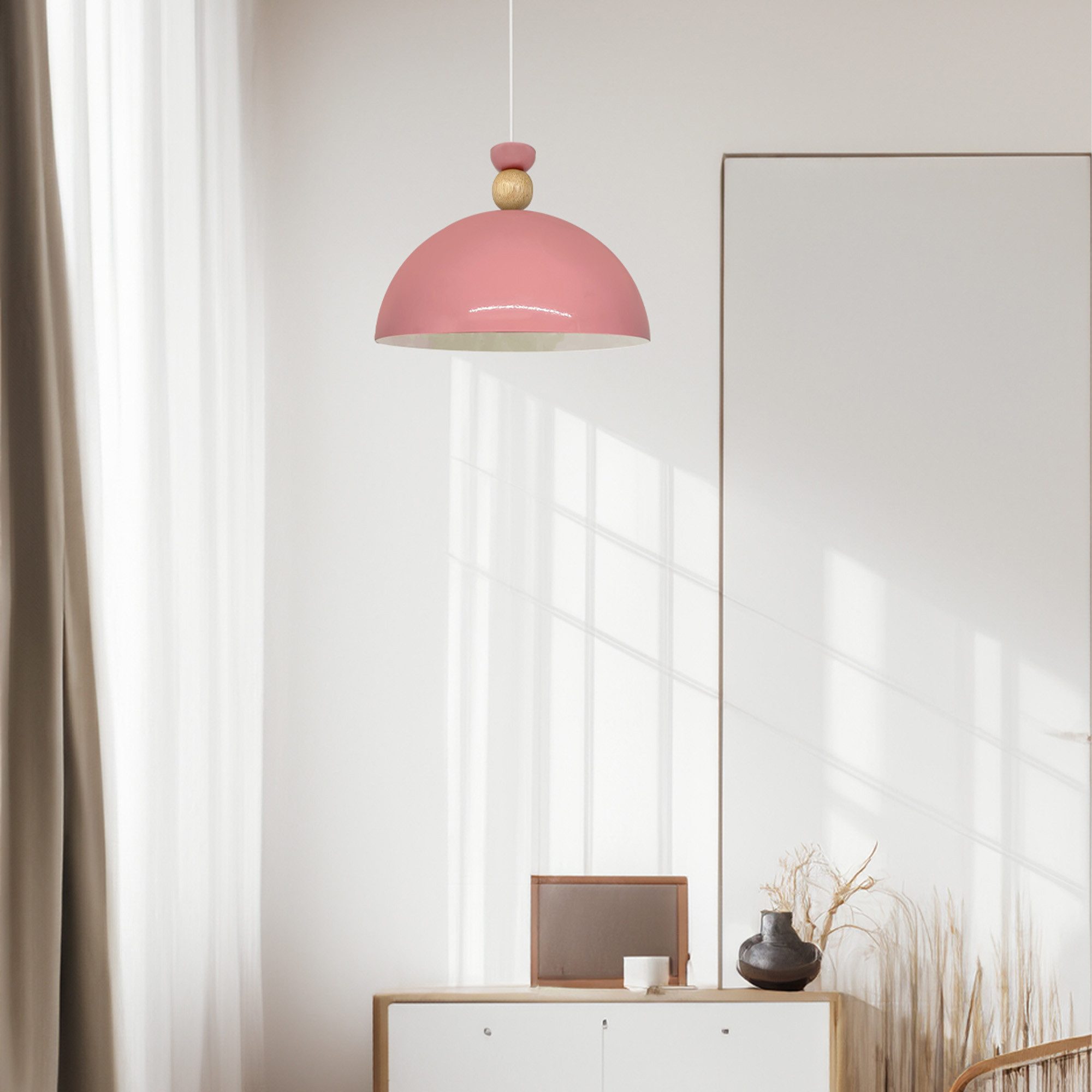 Bamyum Pendelleuchte Pendelleuchte Yimpi Hängelampe Industrial Ø30 cm, E27, Moderne Lampe, ohne Leuchtmittel, E27, Dimmbar, Einstellbare Kabellänge – Bild 4 von 4
