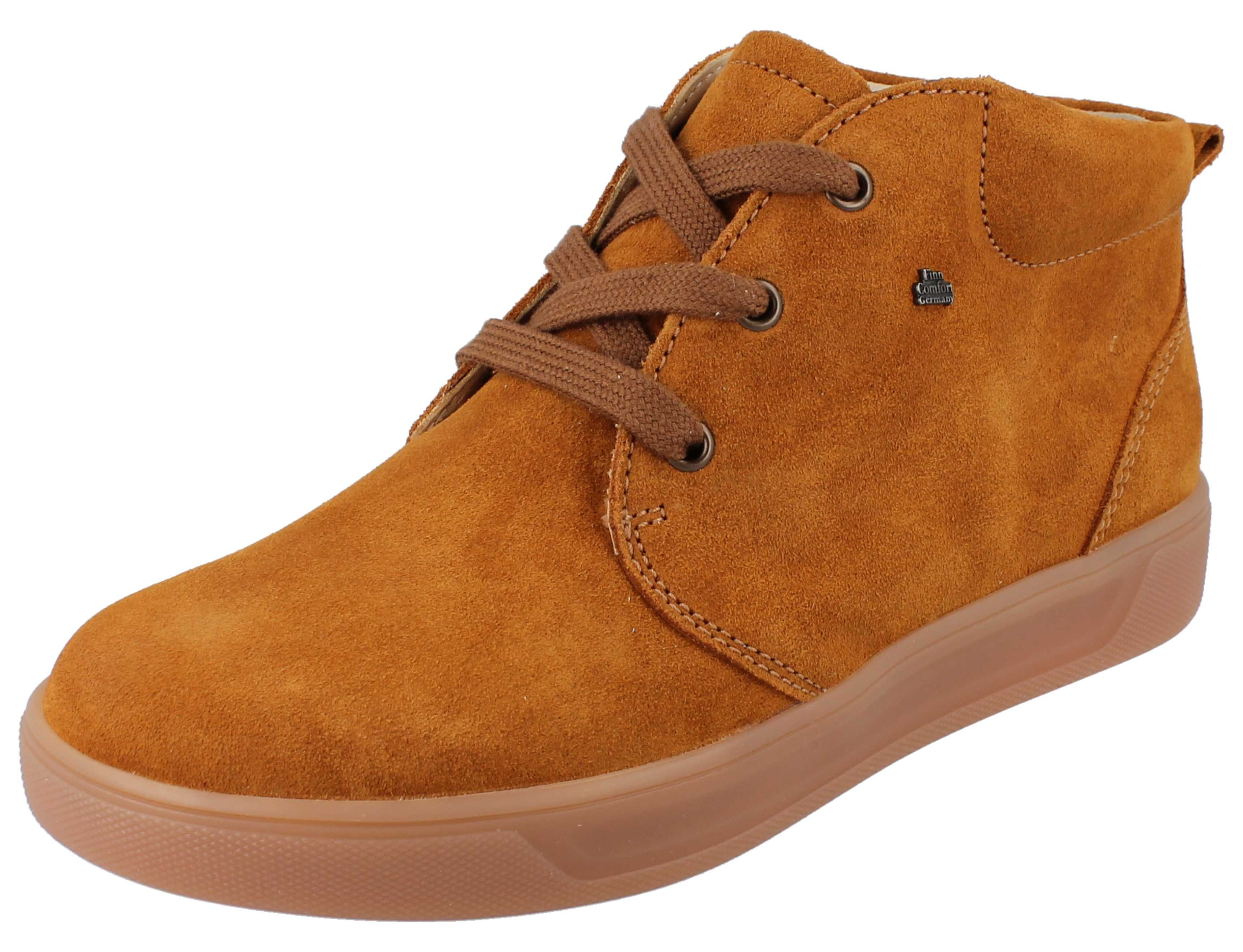 Finn Comfort FINN COMFORT FINNCO Mantua Damen Halbschuhe knöchelhoch caramel Stiefel Wechselfußbett