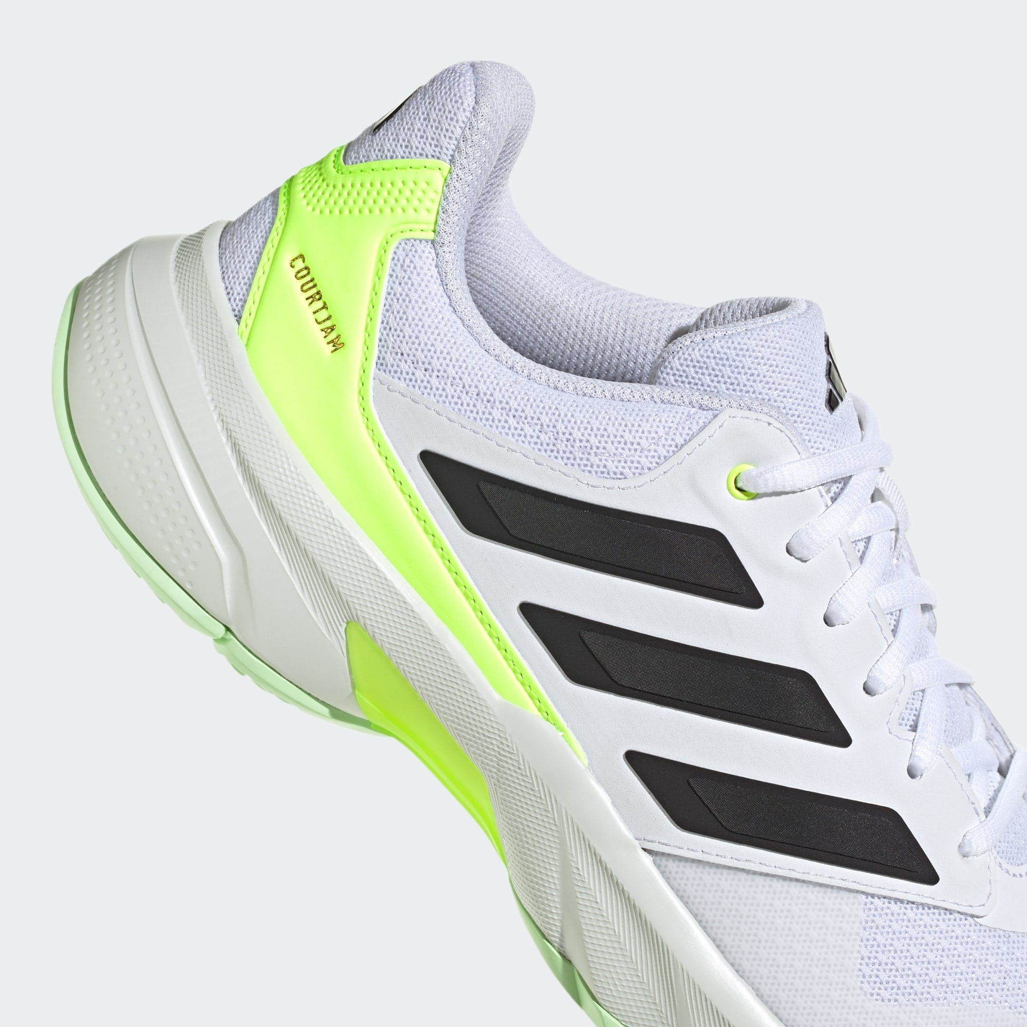 3 White CONTROL / Lucid adidas Core Black / Performance Cloud SHOES COURTJAM Lemon Indoorschuh TENNIS