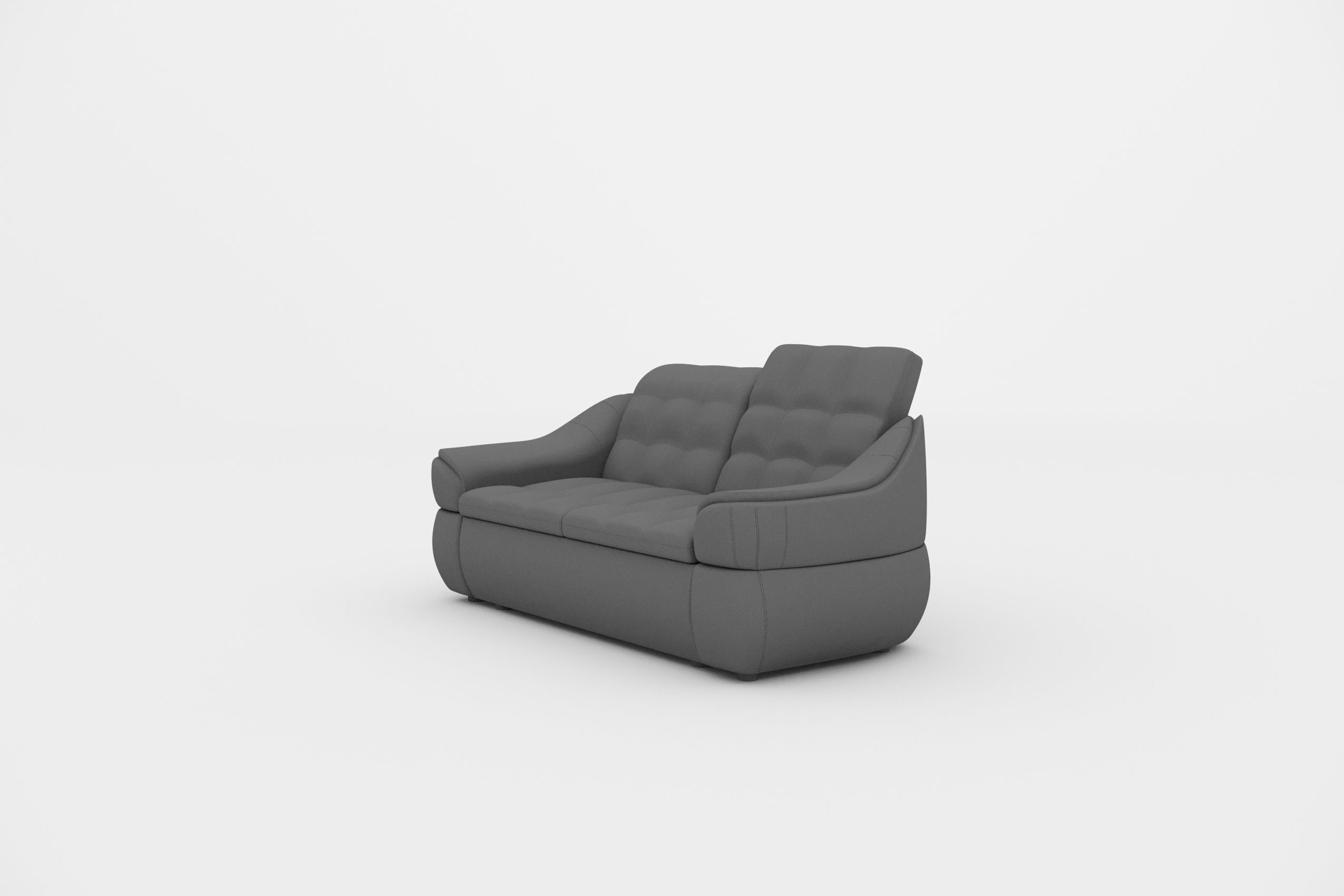 Raum Alisa, Sitzkomfort Sofa, mit 2-Sitzer, Stylefy Armlehnen und Steppung, im stellbar, mit 3-Sitzer frei Rückenlehne,