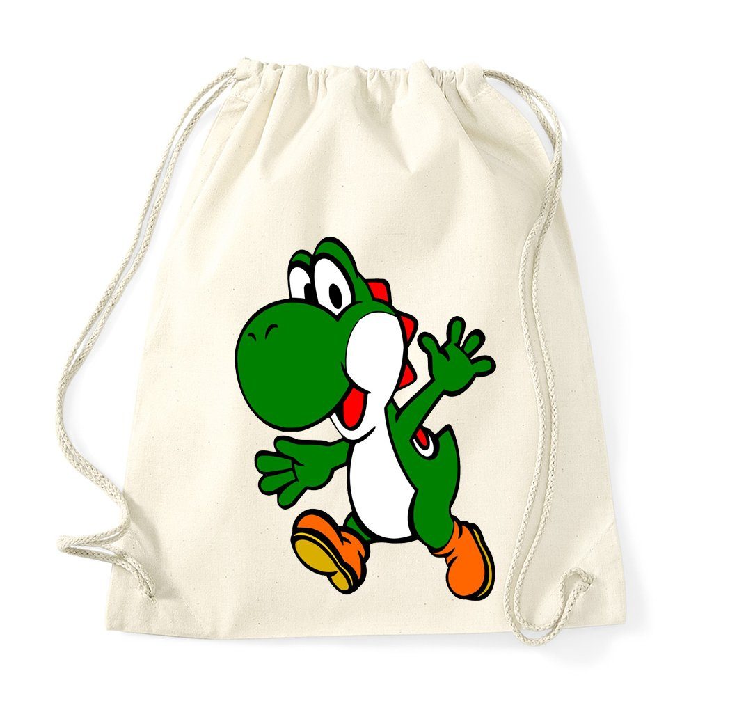 Youth Designz Turnbeutel Yoshi Baumwoll Tasche Turnbeutel, mit modischem Print