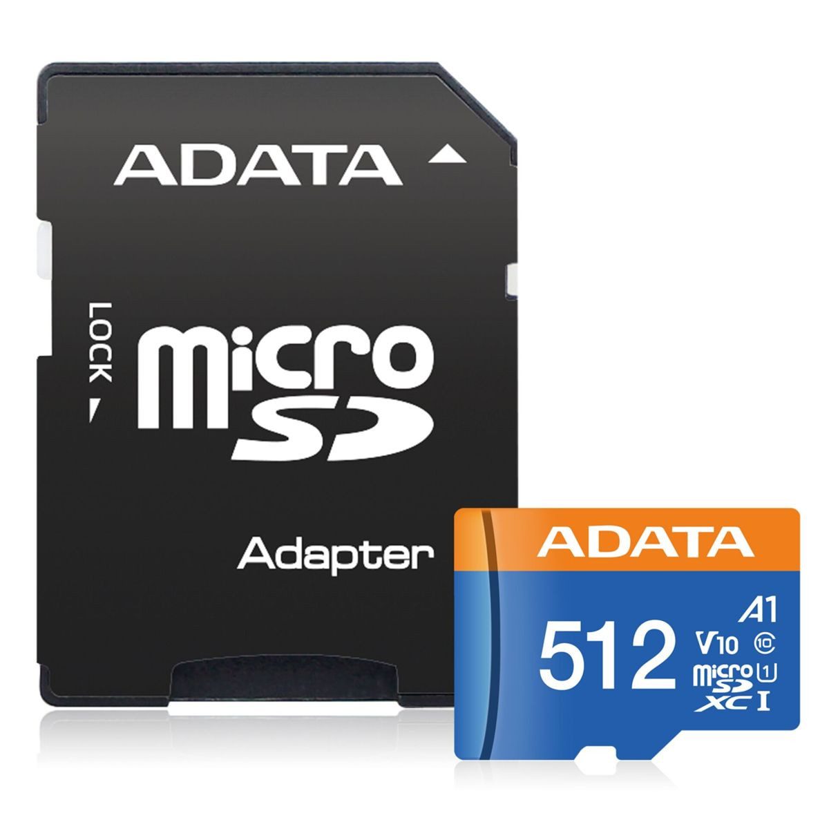 ADATA CARD MICROSDHC 512GB UHS-I CL10 100/20 MB/s W/1 Micro SD-Karte