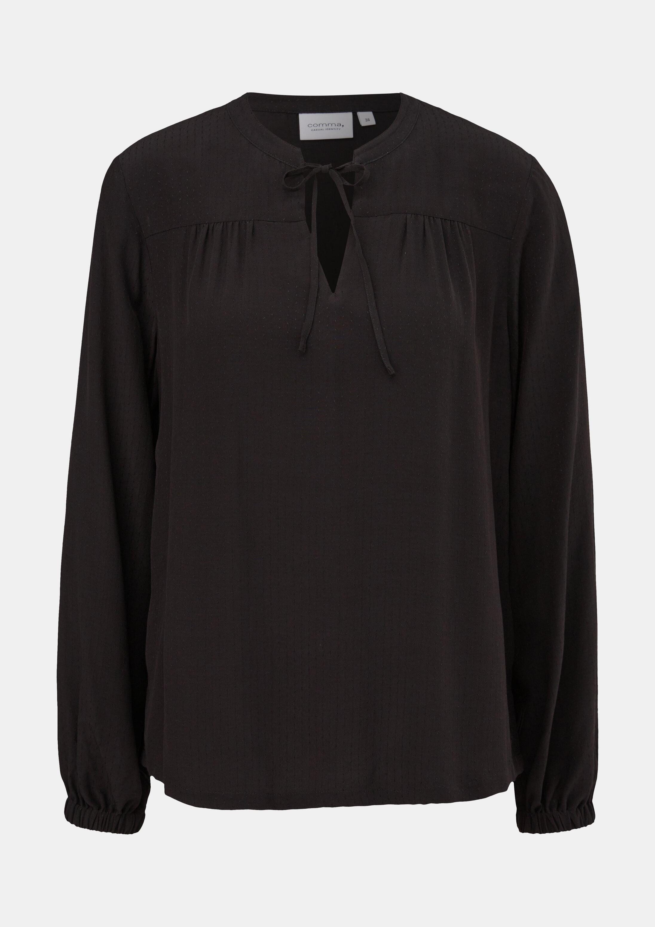 comma Langarmbluse Bluse Bluse aus Viskose