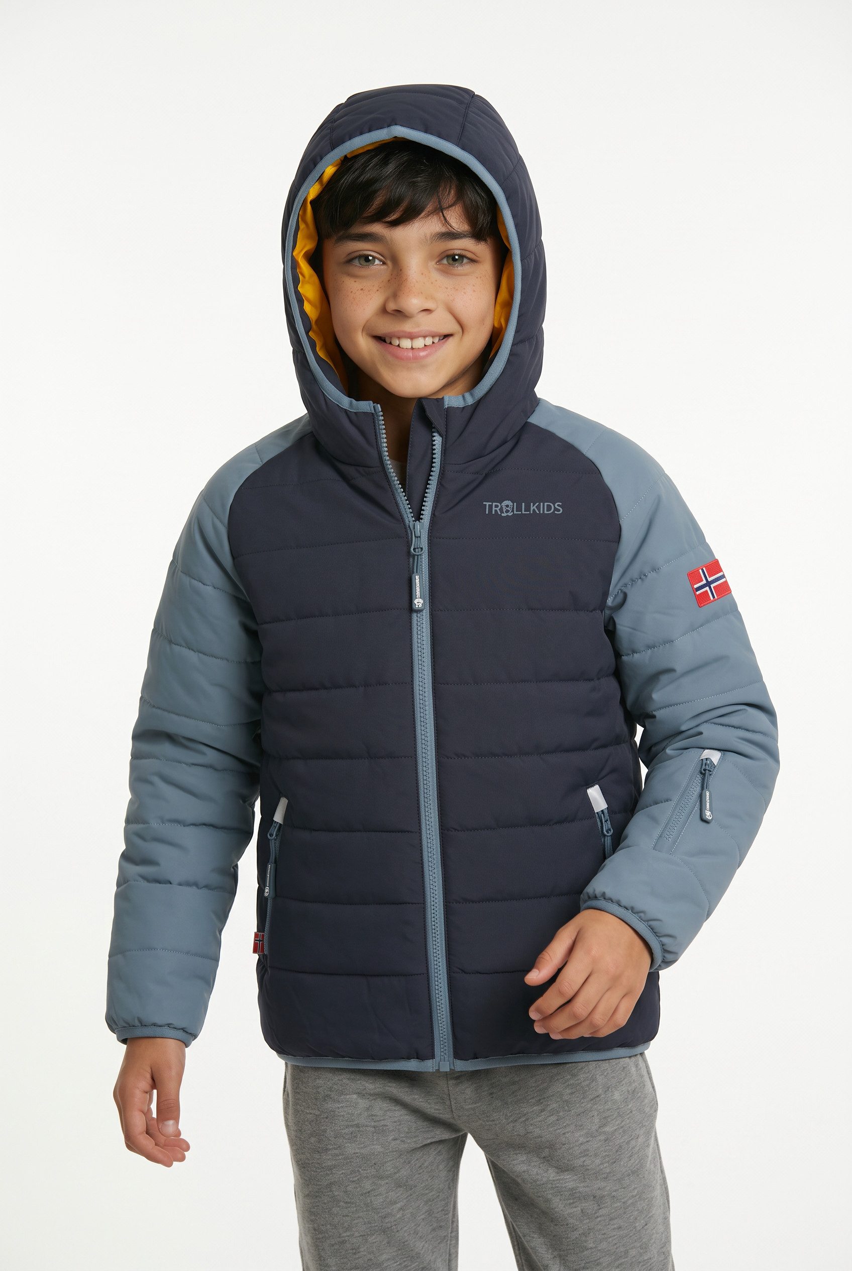 TROLLKIDS Winterjacke KIDS HAFJELL SNOW JACKET PRO sportliche Winterjacke, aus Polyester, mit Kapuze, winddicht