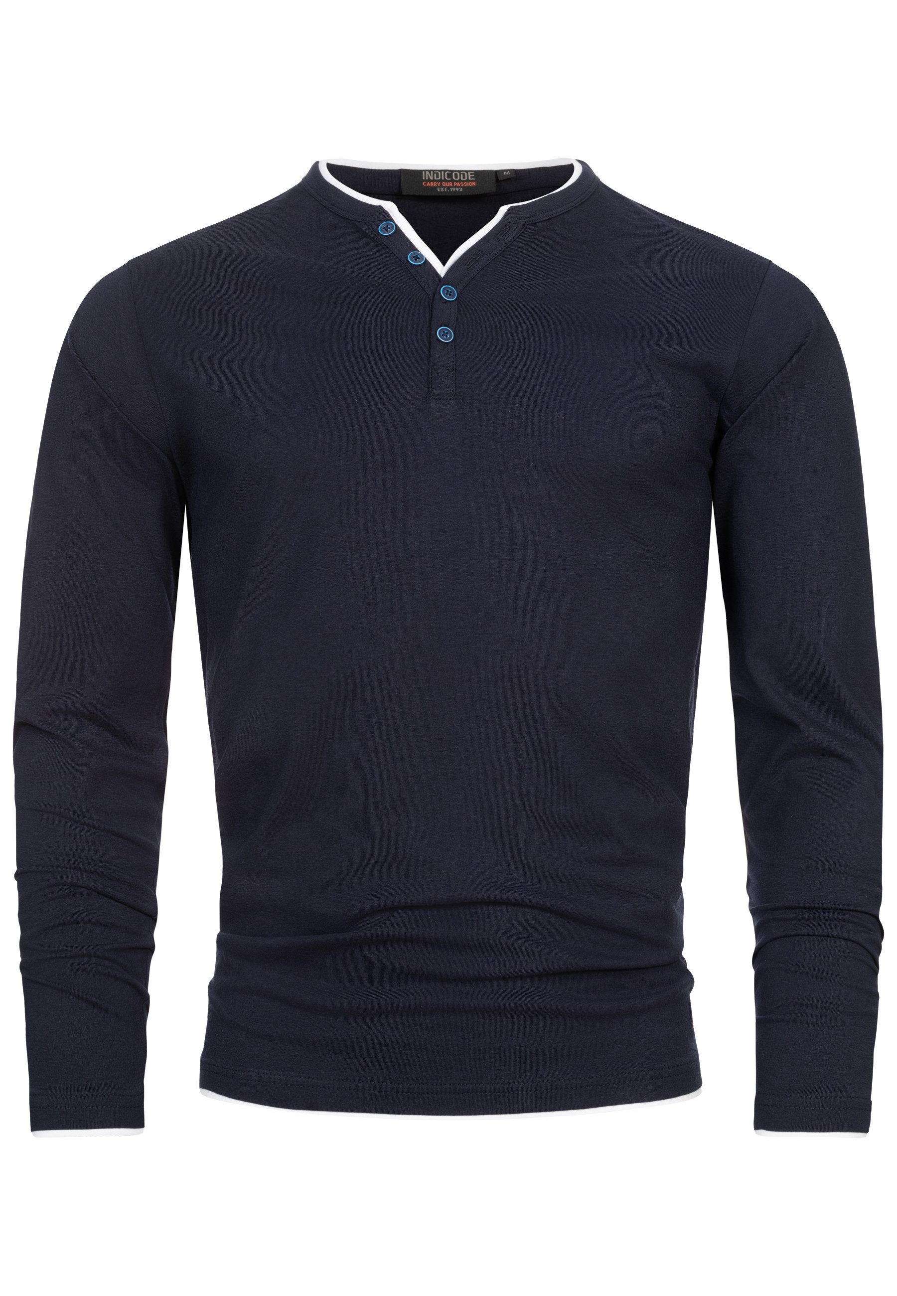 Indicode Langarmshirt Herren INColeson Shirt Langarm Herrenshirt Langarmshi günstig online kaufen