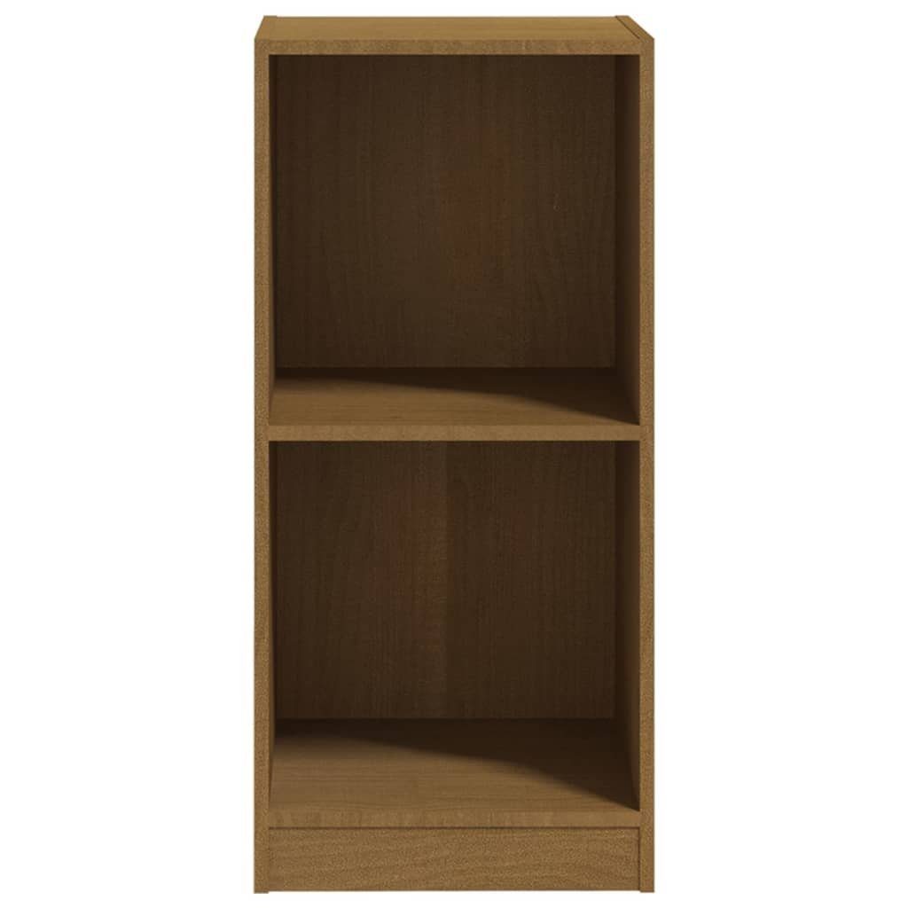 (1-St) Beistellschrank Massivholz vidaXL cm 35,5x33,5x76 Kiefer Honigbraun Fächerschrank