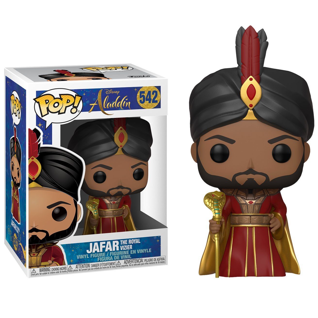 Funko Actionfigur POP! Figur Großwesir Jafar (Live Action), Der schurkische Großwesir und Magier Jafar als Funko Vinyl POP! Figur