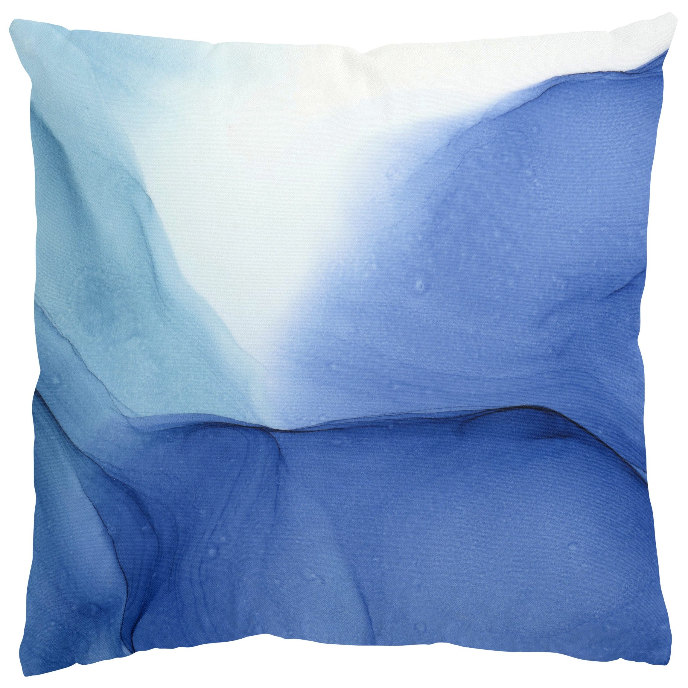 Bilderdepot24 Dekokissen drinnen Kissenhülle/ Sofakissen/ Zierkissen Kissenhülle blau mit Motiv, Bezug mit / ohne Füllung Zierkissen Outdoor Sofa Bett