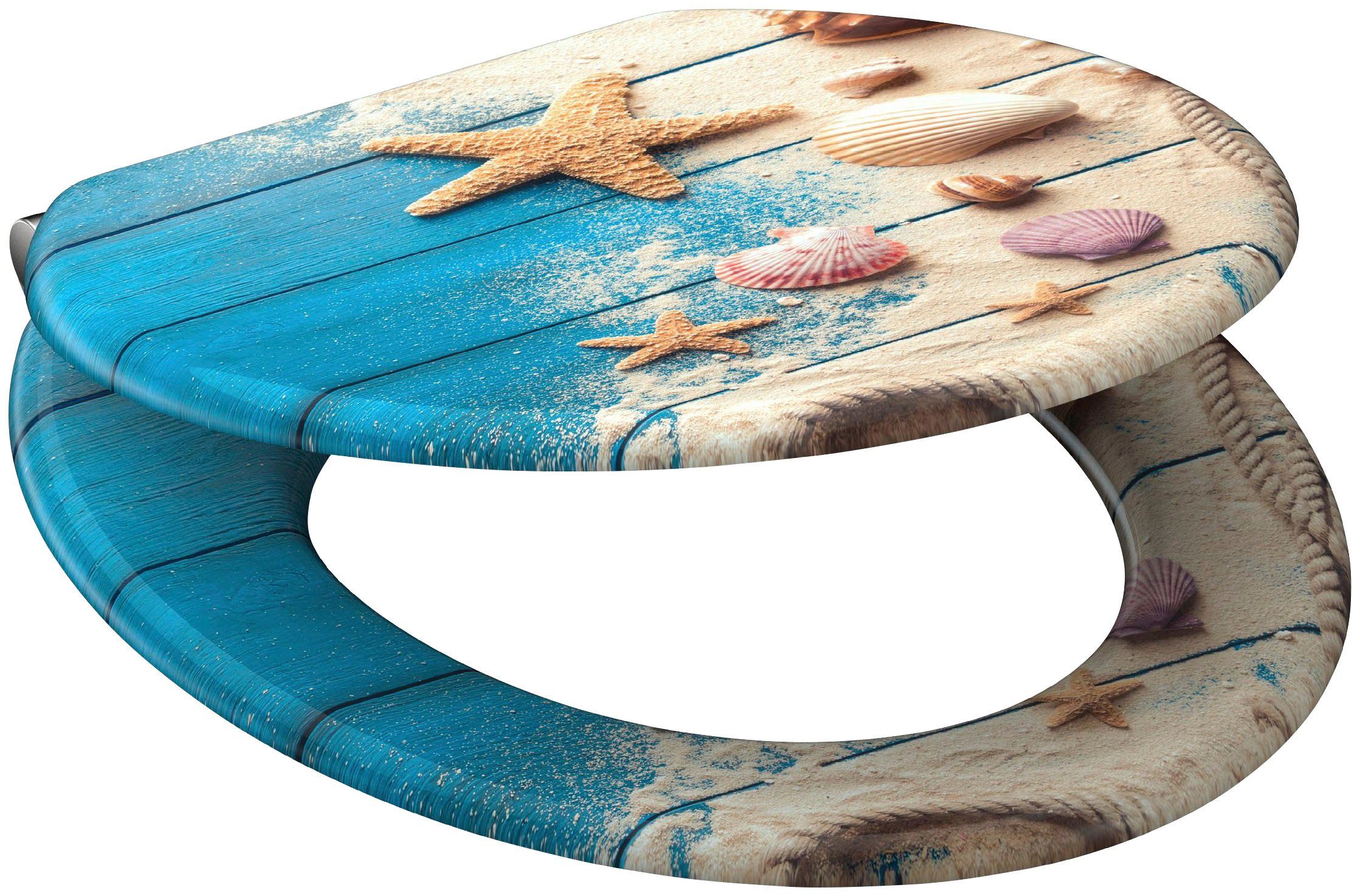 Schütte WC-Sitz BEACH AND WOOD, Toilettendeckel, mit Absenkautomatik günstig online kaufen