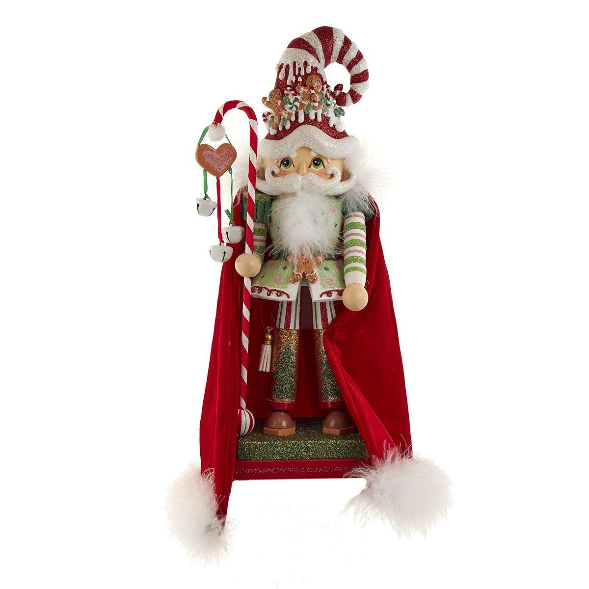 Kurt S. Adler Nussknacker HA0766 - Hollywood Gingerbread Candy Santa, 38 cm (15), (1-tlg)