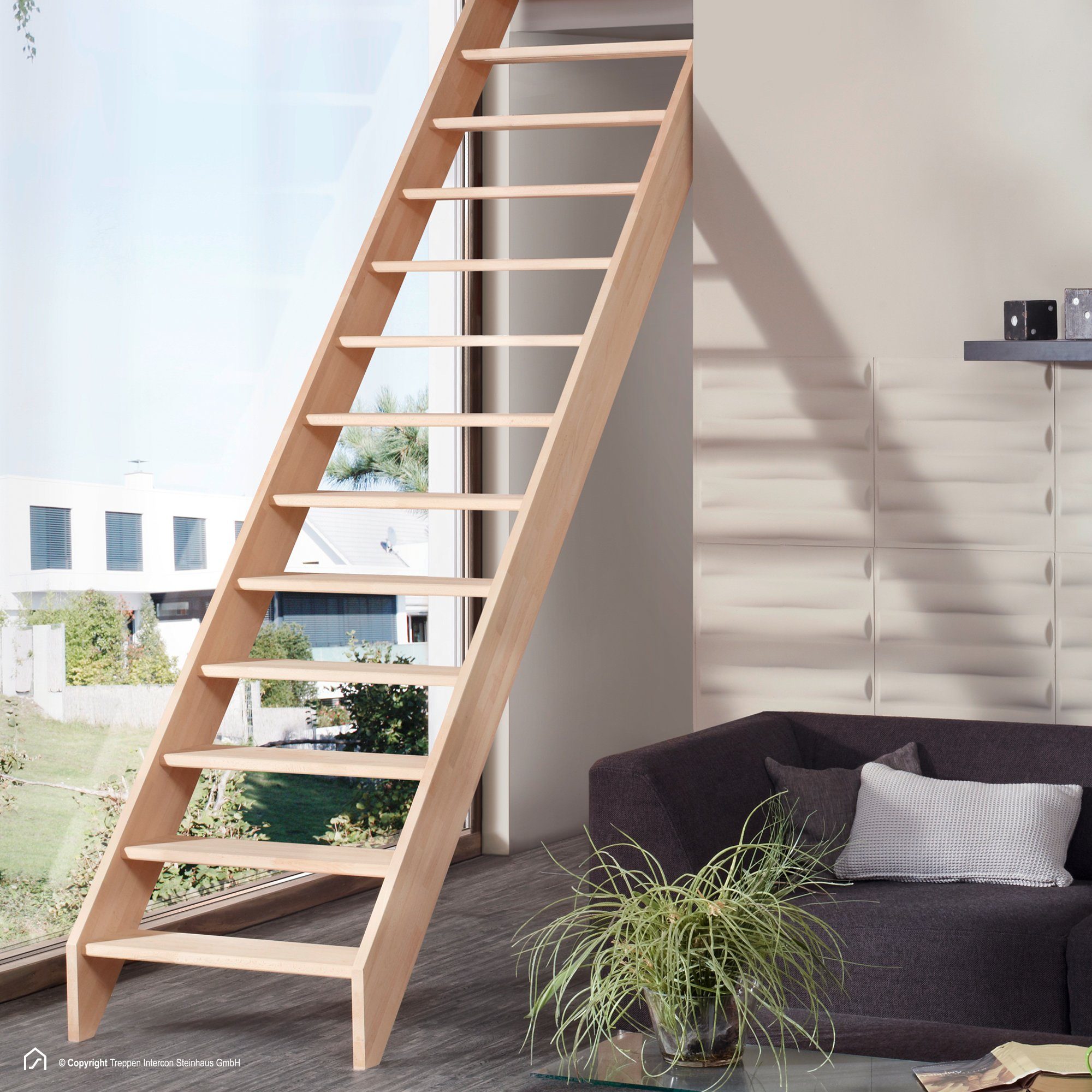Treppen Intercon Raumspartreppe Casablanca gerade, 60 günstig online kaufen