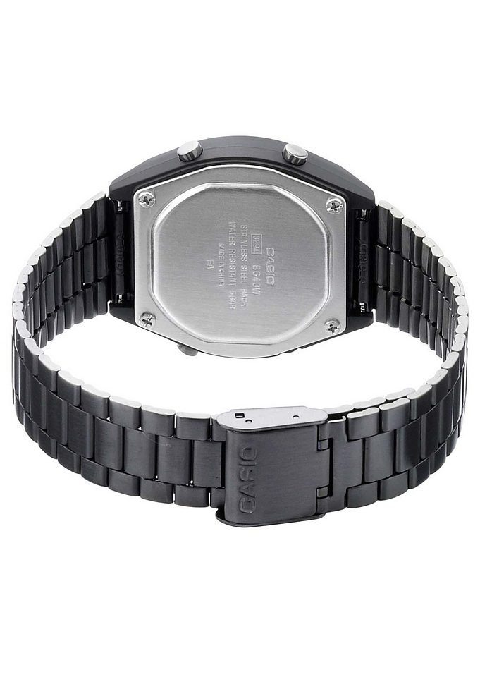 CASIO VINTAGE Chronograph B640WB-1BEF, Quarzuhr, Armbanduhr, Damenuhr, Herrenuhr, Digitaluhr,Edelstahlarmband