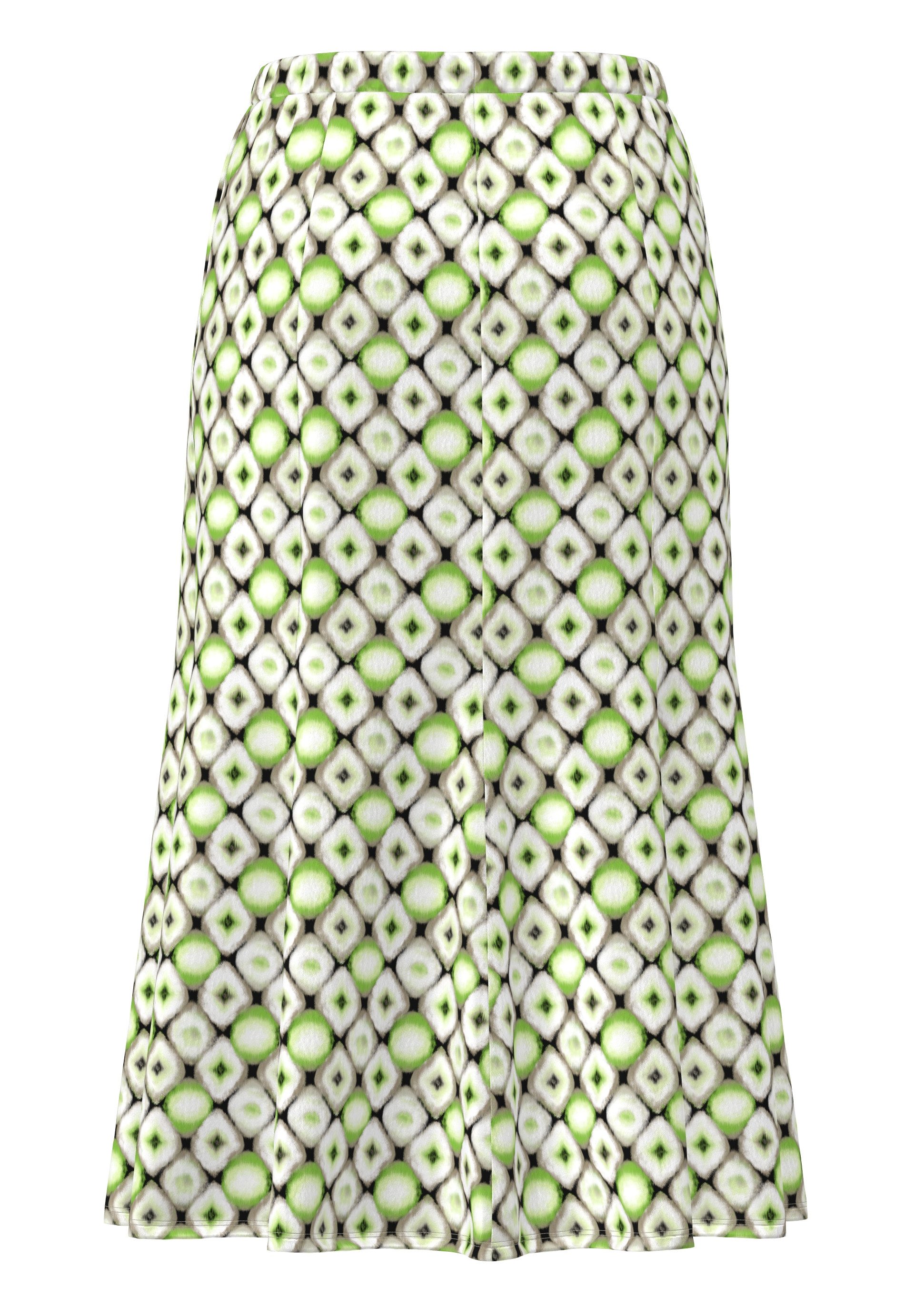 FRANK WALDER A-Linien-Rock mit grafischem Muster günstig online kaufen