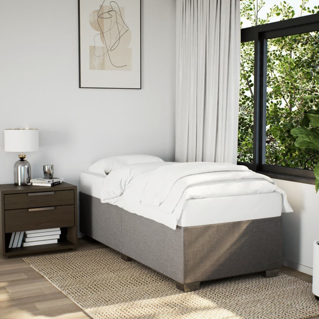 vidaXL Bett Bettgestell ohne Matratze Taupe günstig online kaufen