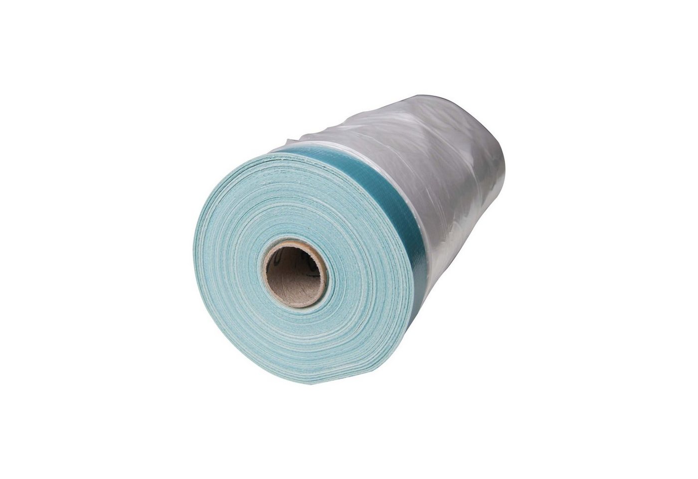 Thumbnail - Scorprotect® Klebeband Gewebe-Kombi-Mask hellblau mit HDPE Folie 7 my Rolle 1400mm x 20m