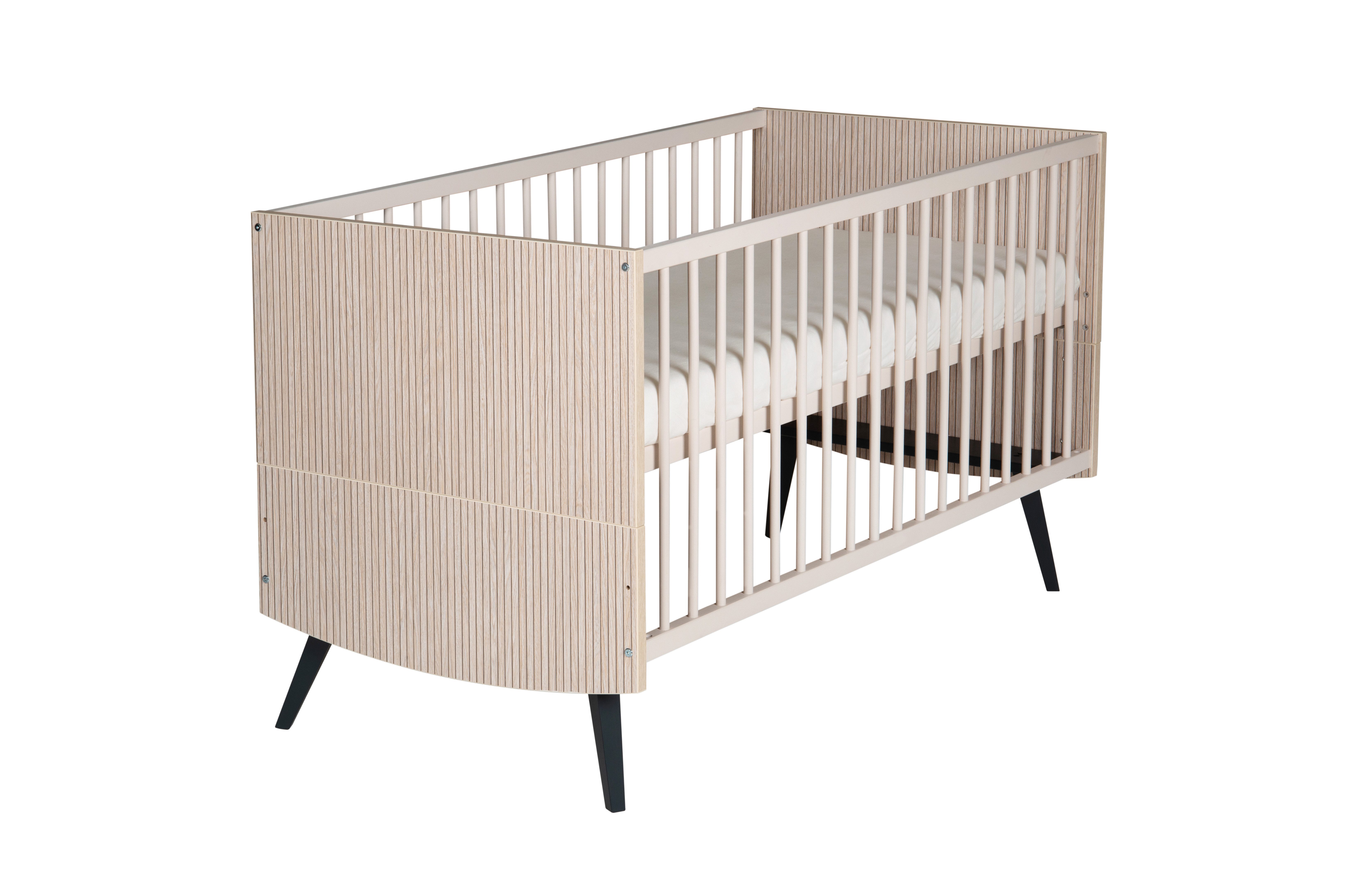 Schardt Babymöbel-Set 2-tlg Sparset Smile bestehend aus Bett, Umbauseiten, Wickelkommode, (Spar-Set, Kombi-Kinderbett, Umbauseiten, Wickelkommode, Wickelaufsatz), Made in Germany