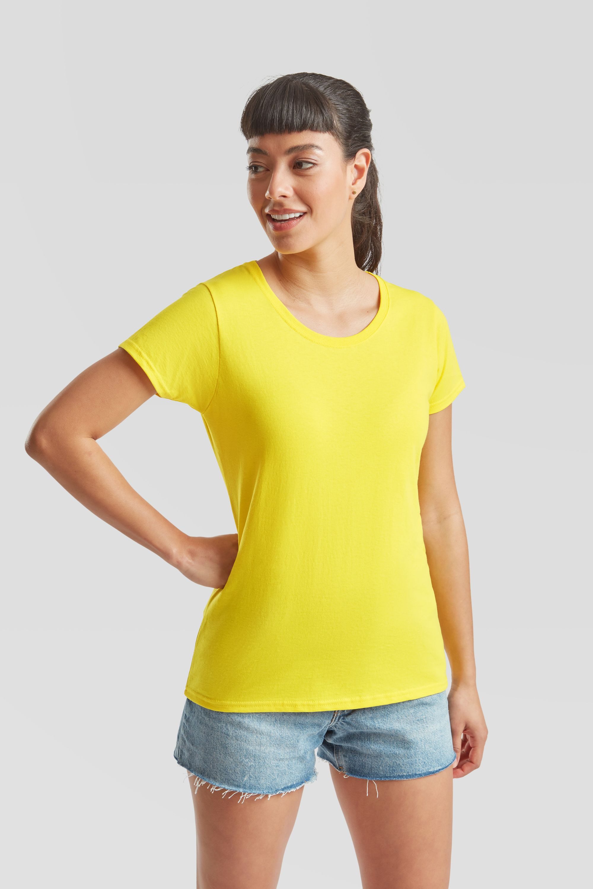 Fruit of the Loom Rundhalsshirt Fruit of the Loom Valueweight T Lady-Fit