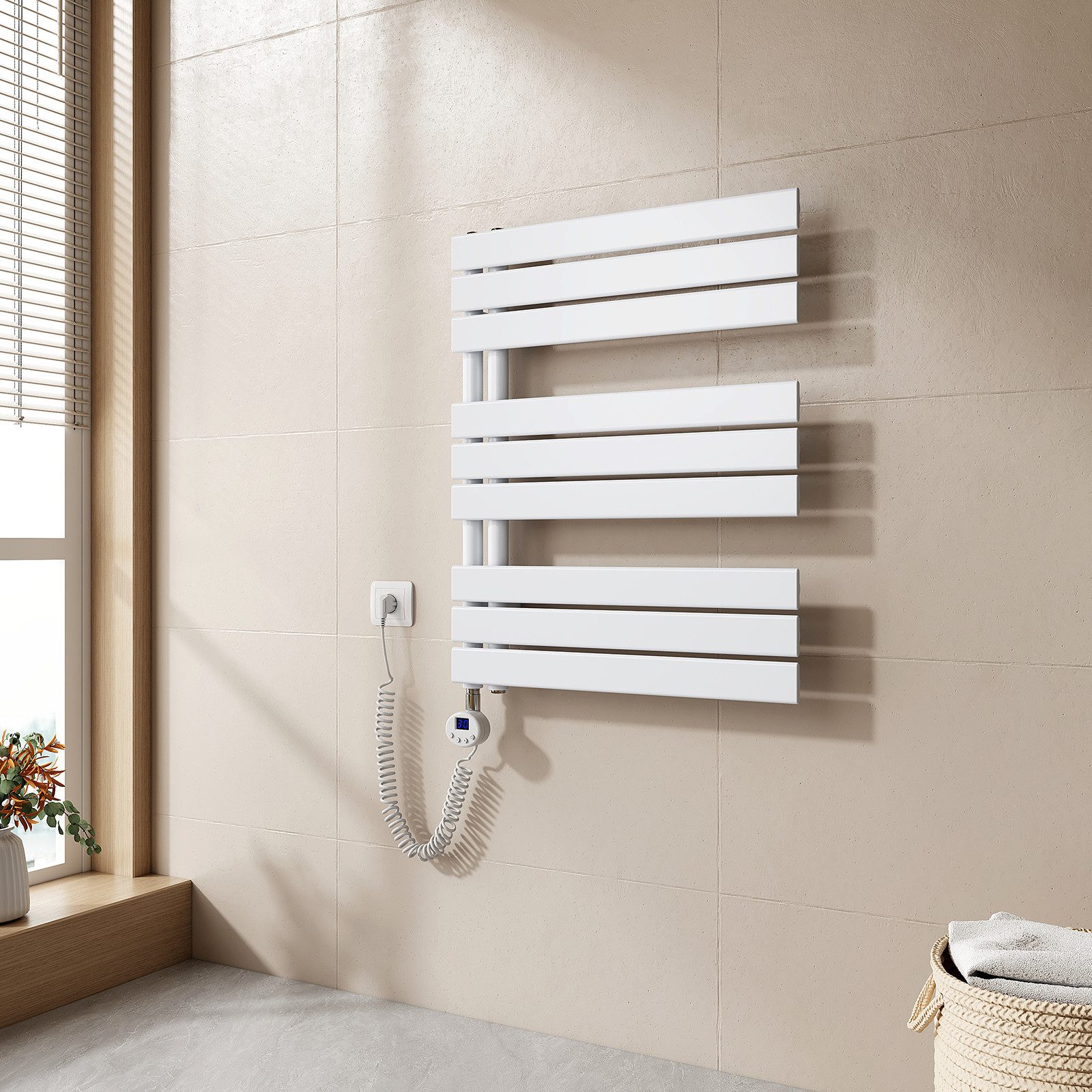 EMKE Paneelheizkörper Elektrischer Panel Handtuchhalter Handtuchwärmer mit günstig online kaufen