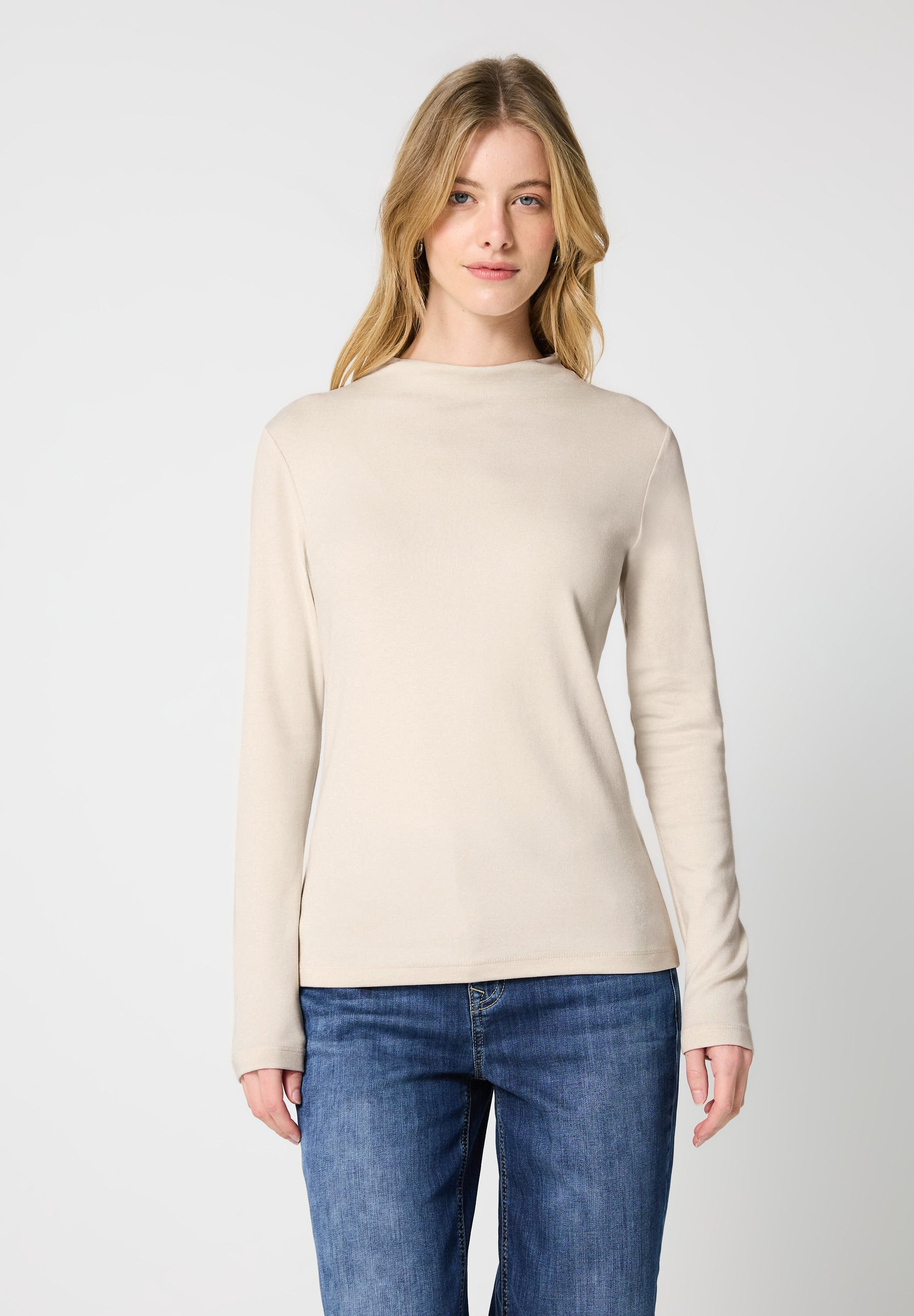 STREET ONE Langarmshirt mit Turtleneck günstig online kaufen