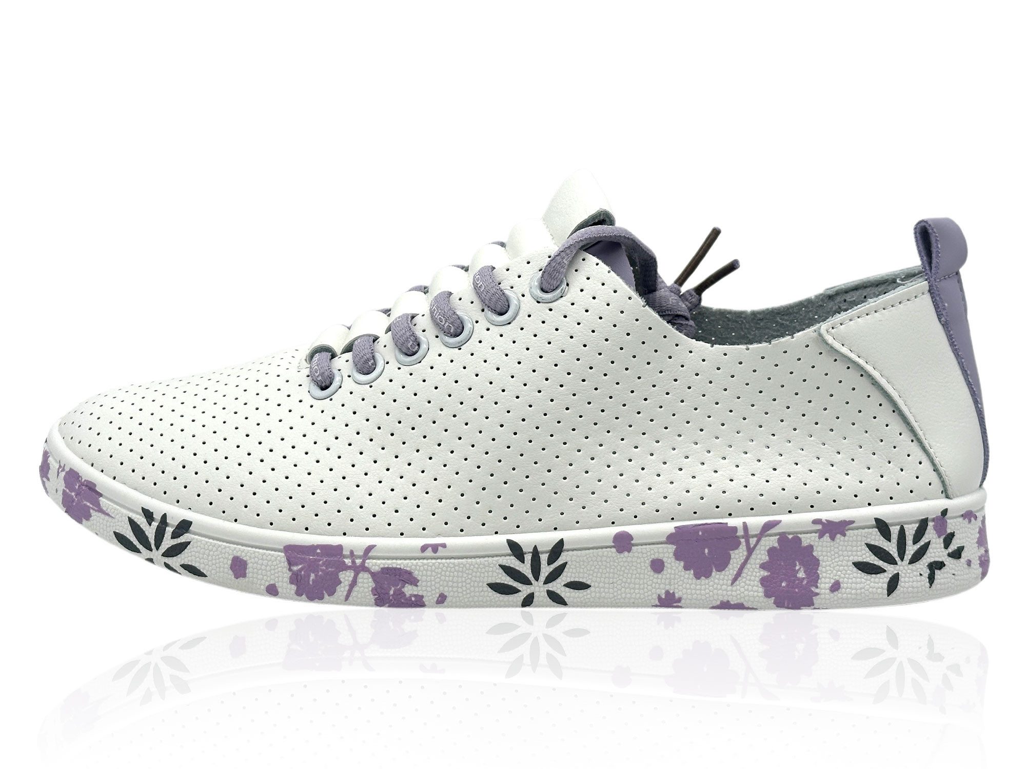 Nowaland Damen Ledersneaker aus besonders weichem Echtleder Sneaker Besonders weiches Echtleder und atmungsaktive Lochung