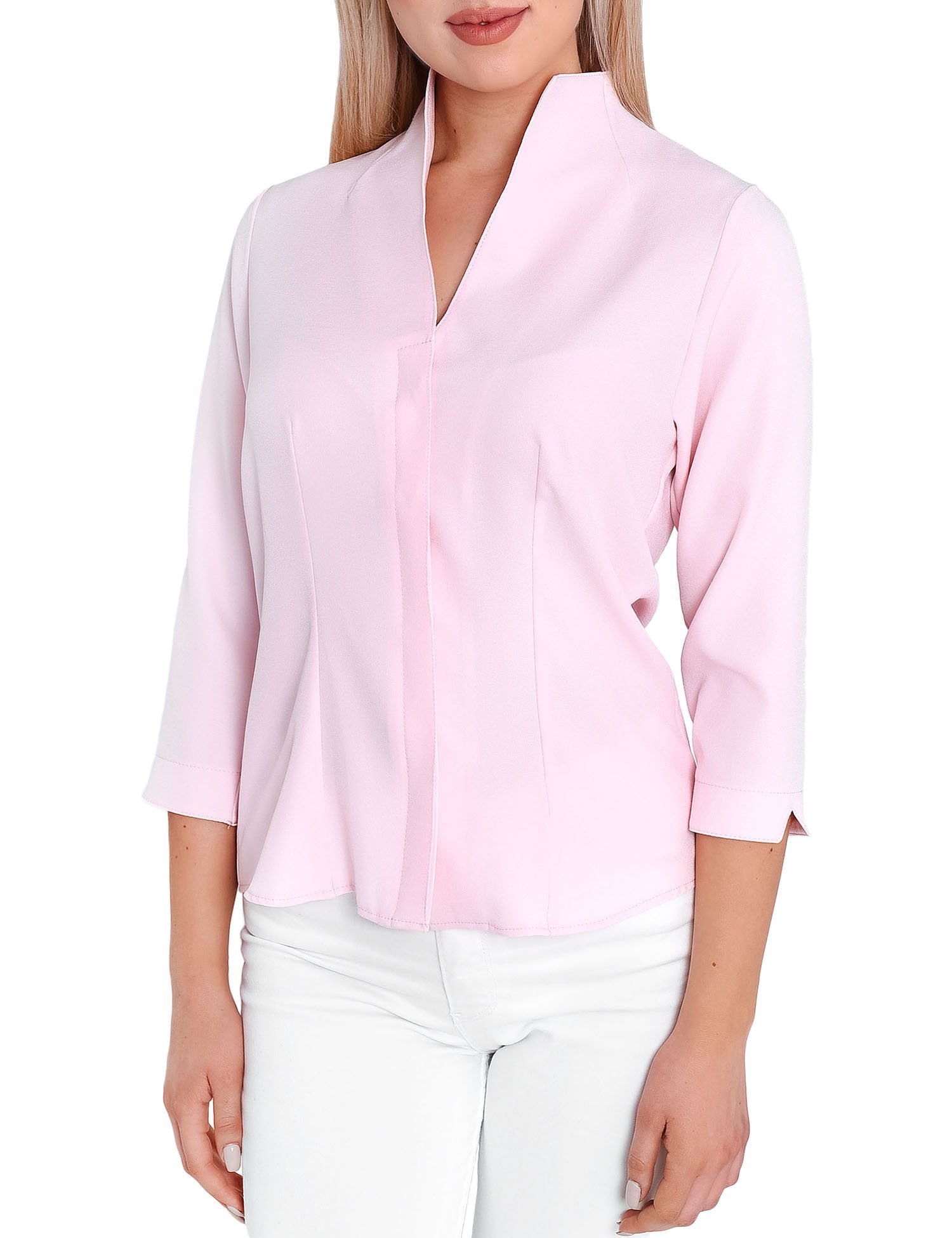 HEVENTON Klassische Bluse 3/4-Ärmel, Business-Bluse mit günstig online kaufen