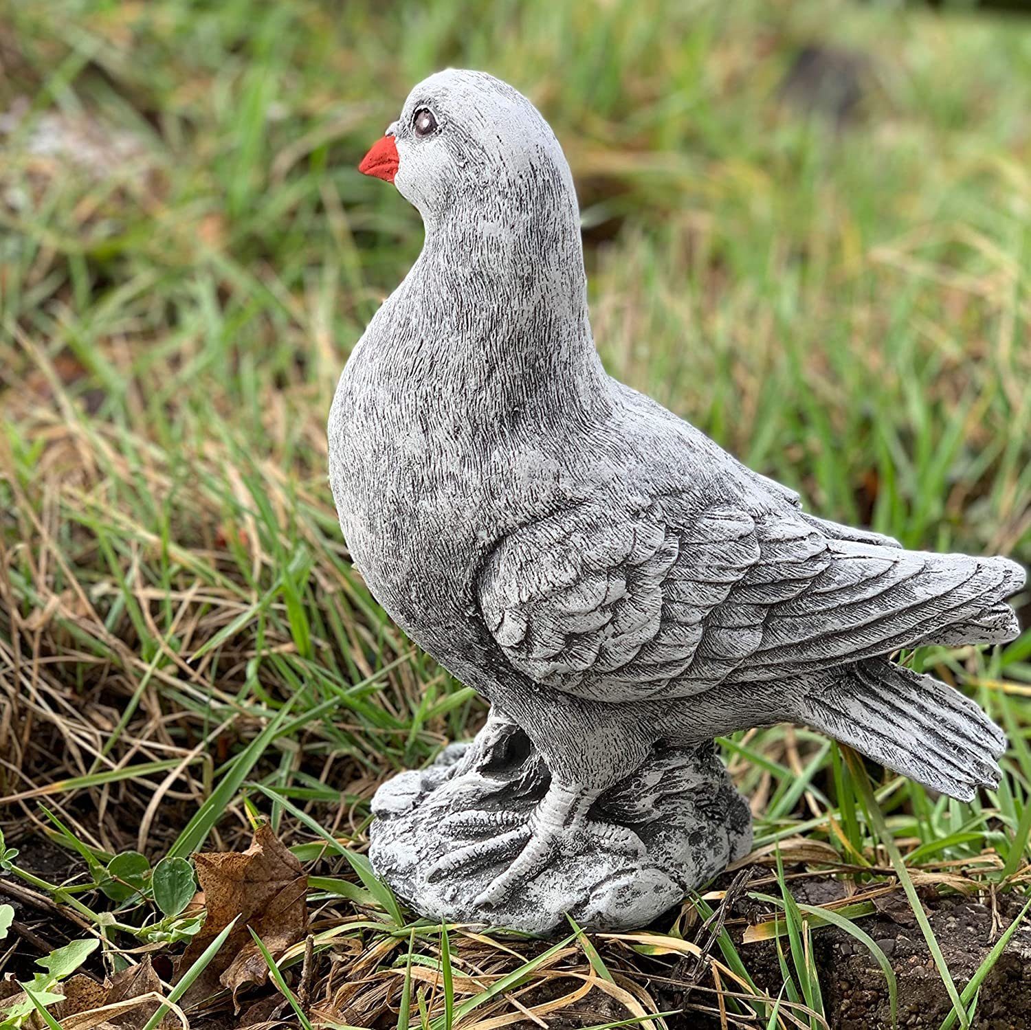 Stone and Style Gartenfigur Frostfeste Steinfigur Taube naturgetreu – Bild 3 von 5
