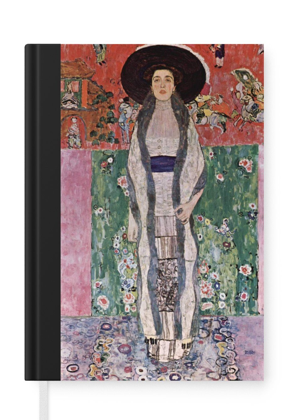 MuchoWow Notizbuch Adele Bloch-Bauer II - Gemälde von Gustav Klimt, Journal, Merkzettel, Tagebuch, Notizheft, A5, 98 Seiten, Haushaltsbuch