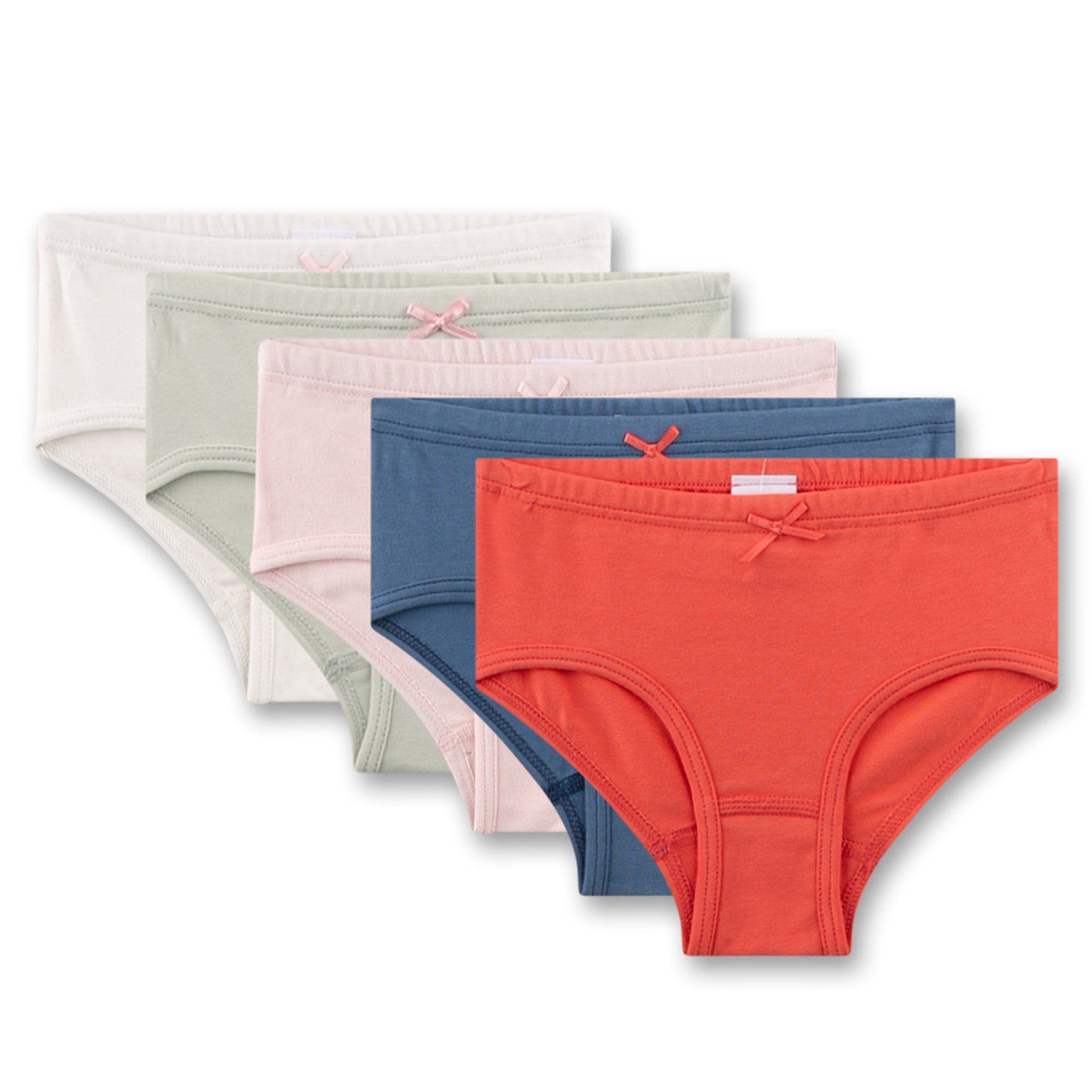Sanetta Slip Mädchen Panty 5er Pack Baumwollmischung Hipslip 5P (Packung, 5er Pack)