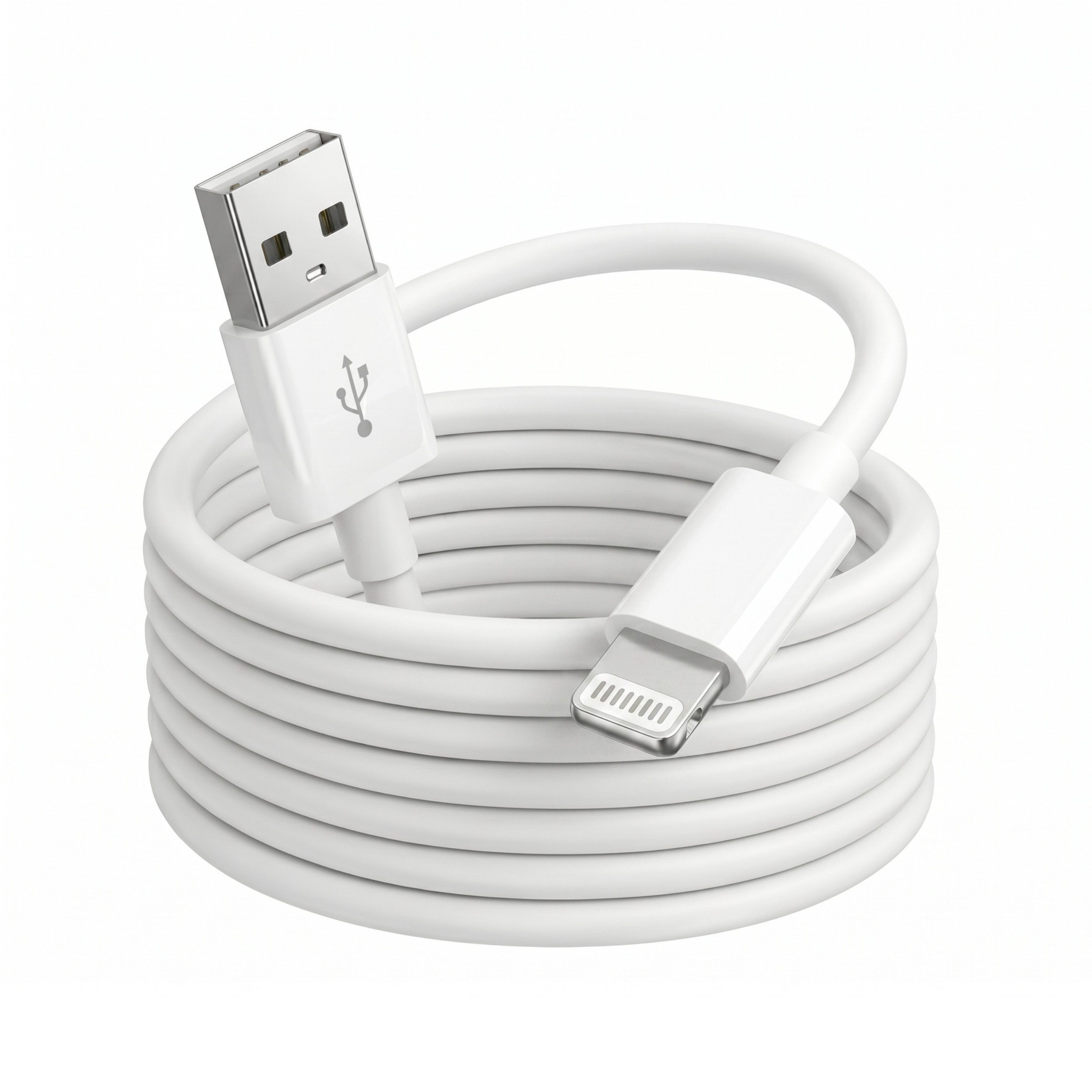 PlugUp iPhone Lightning Ladekabel USB-A für iPhone 11 12 13 14 Pro Max Plus Lightningkabel, USB Typ A, Lightning, USB Typ A (100 cm), Lightning Ladekabel für iPhone 8 X XS XR 11 12 13 14 Pro Max SE USB-A