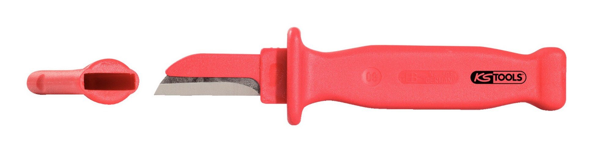 KS Tools Kabelmesser, Mit Schutzisolierung, 200 mm