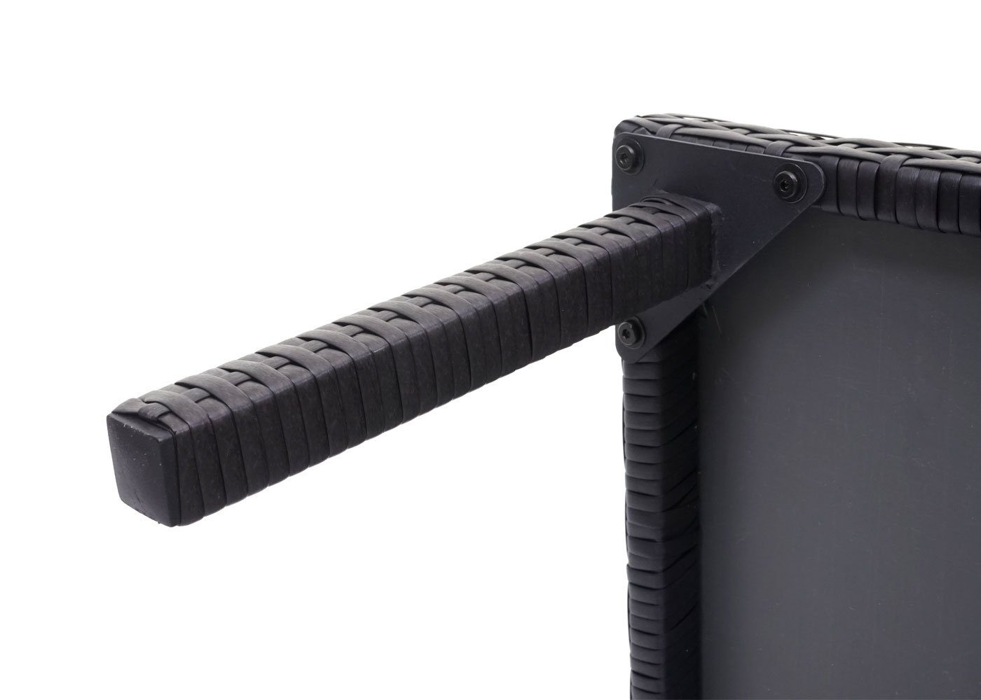 nicht Neigt schwarz extra Fasern Gartentisch MCW zum für Tischplatte MCW-G16-CT, Stabilität, Verstärkte