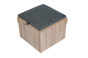 kundler home Sitzbank mit Truhe quadratisch, L57cm, ideal als Eckteil für 'Die Stilvolle'