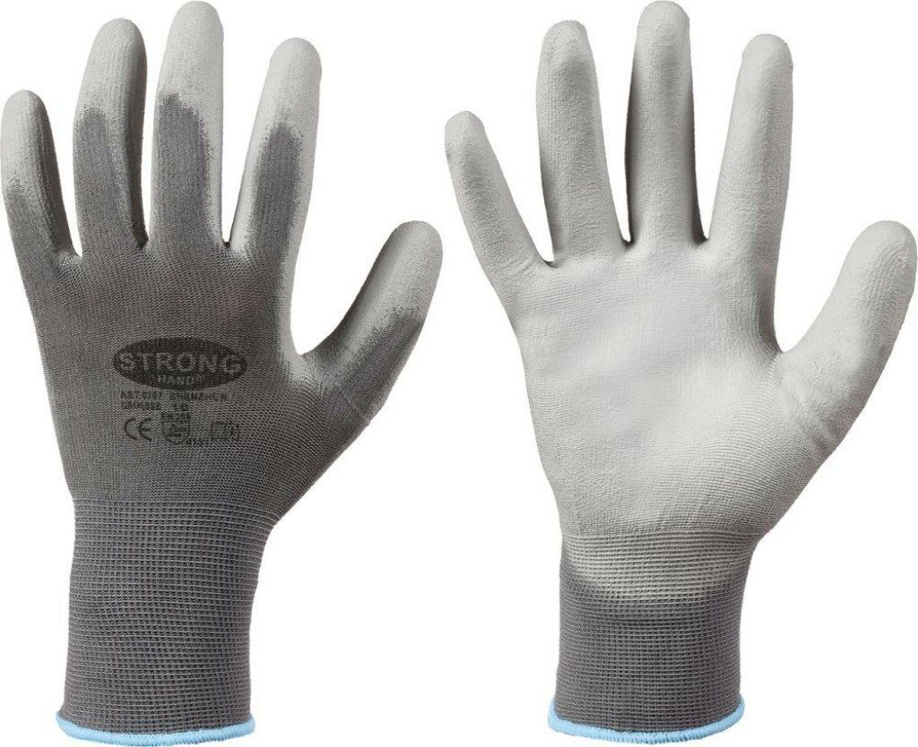 Arbeitshandschuhe 12 Paar STRONGHAND Strickhandschuh SHENZHEN Arbeitshandschuh
