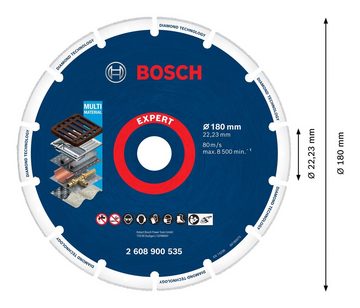 BOSCH Trennscheibe Expert Diamond Metal Wheel, Ø 180 mm, Trennscheibe, 180 x 22,23 mm
