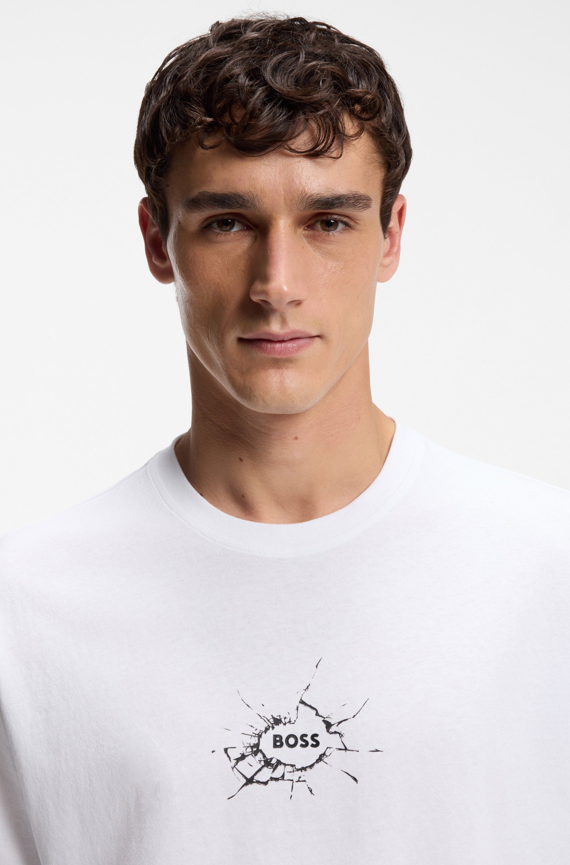 BOSS ORANGE T-Shirt Te voyage mit coolem Logo-Druck