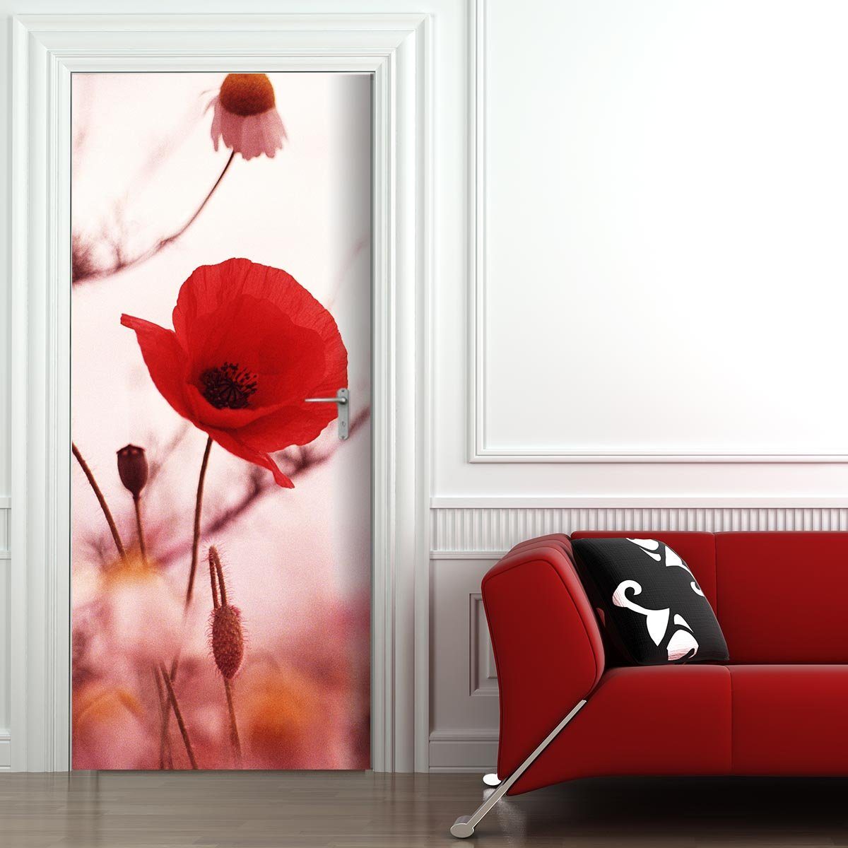 Stickerprofis Türtapete 100 Motive zur Wahl, MOHNBLUME, Premiumklasse, selb günstig online kaufen