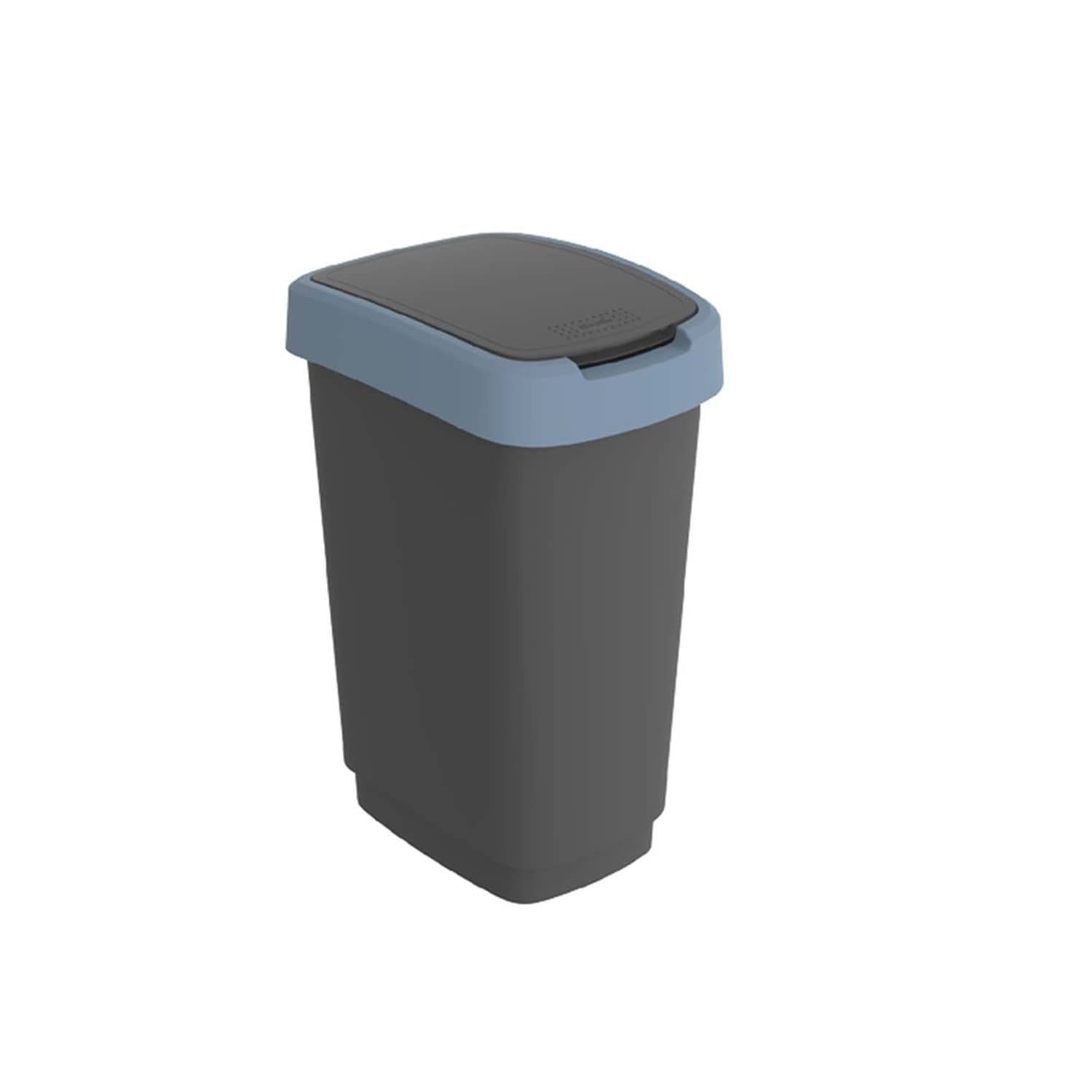ROTHO Mülleimer Rotho Swingeimer 10L Twist horizon blue