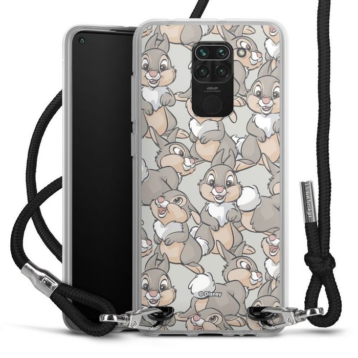 DeinDesign Handyhülle Disney Klopfer Bambi Thumper Pattern Xiaomi Redmi Note 9 Handykette Hülle mit Band Case zum Umhängen