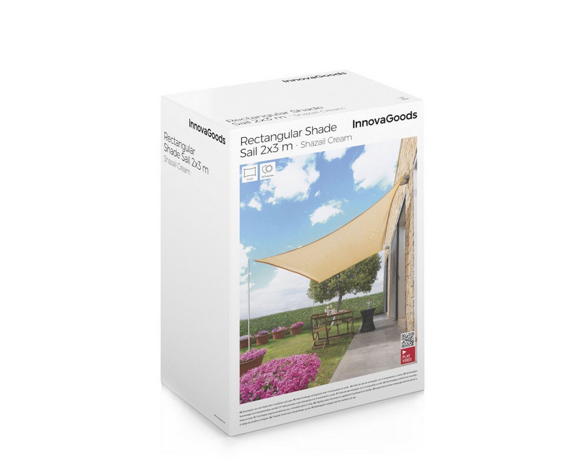 Thumbnail - InnovaGoods Sonnensegel Beige Innovagoods Rechteckiges Sonnensegel Shazail InnovaGoods 2 x 3 m