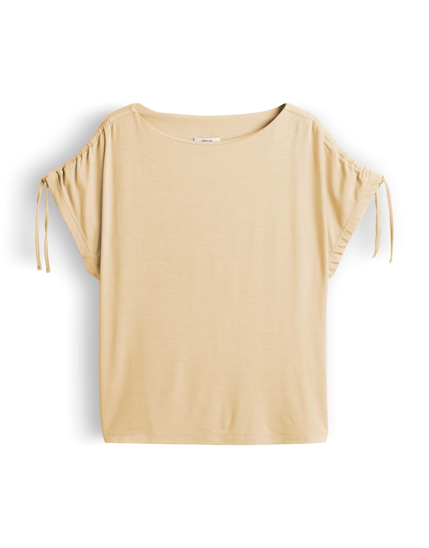 OPUS Kurzarmshirt Sokaro aus glattem Jersey mit fließendem Fall Zarte Falten geben dem Look eine lockere Leichtigkeit – Bild 2 von 5