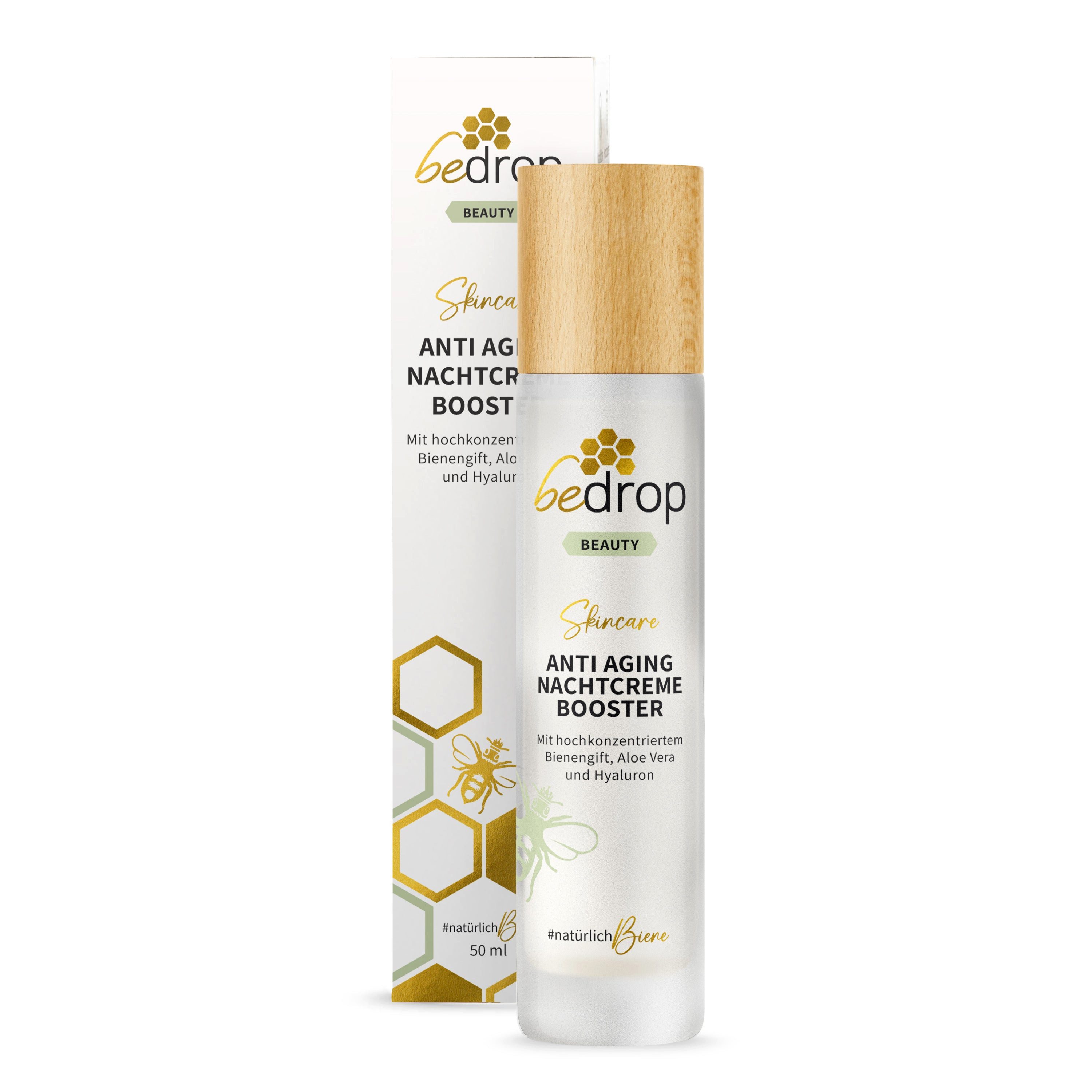 bedrop Nachtcreme ANTI AGING NACHTCREME BOOSTER regenerierende Nachtcreme mit Bienengift Einzelpackung