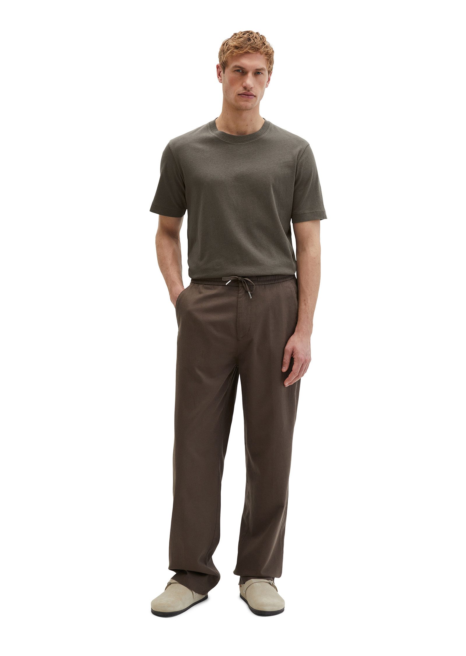 Marc O'Polo T-Shirt aus Baumwoll-Leinen-Mix – Bild 5 von 5