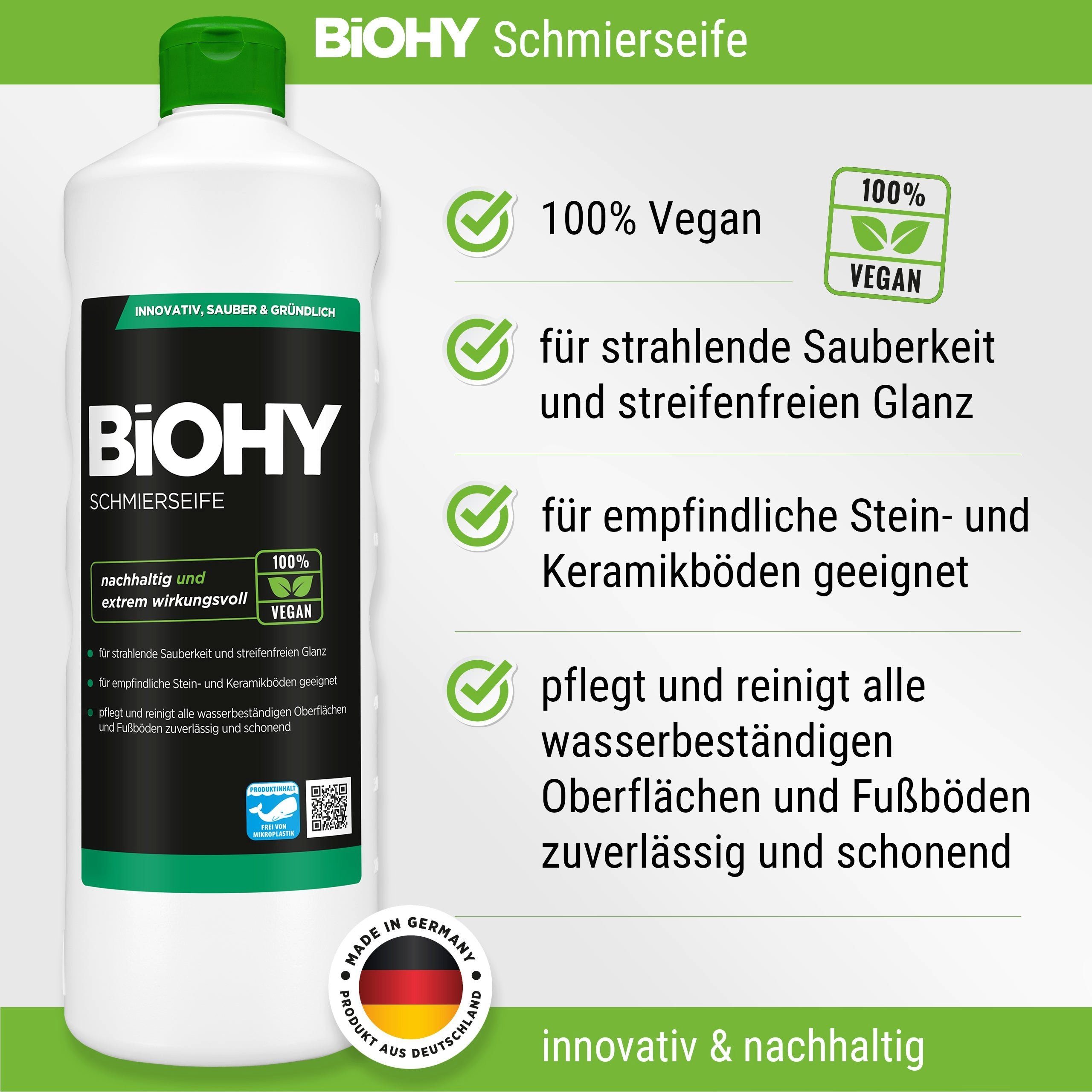und Vinyl- (1-St) ml BiOHY 500 x Designbodenreiniger Flasche Schmierseife 1