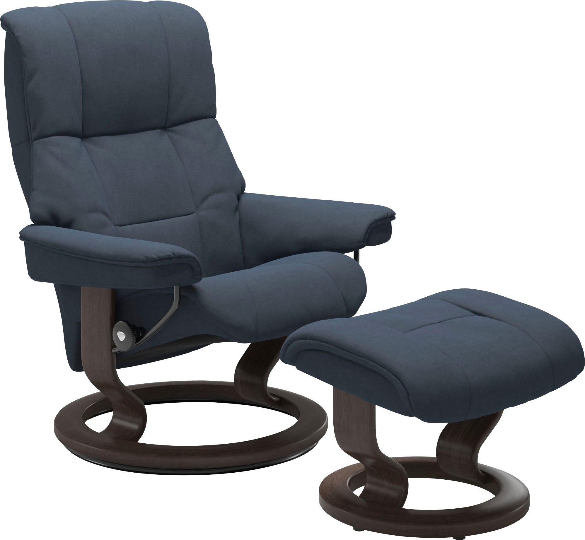 Stressless® Relaxsessel Mayfair (Set, Relaxsessel mit Hocker), mit Hocker, mit Classic Base, Größe S, M & L, Gestell Wenge