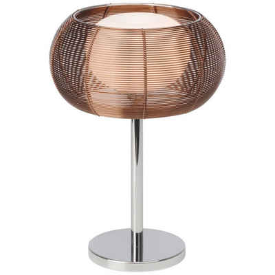 Brilliant Tischleuchte Relax, Lampe Relax Tischleuchte bronze/chrom 1x QT14, G9, 25W, geeignet für