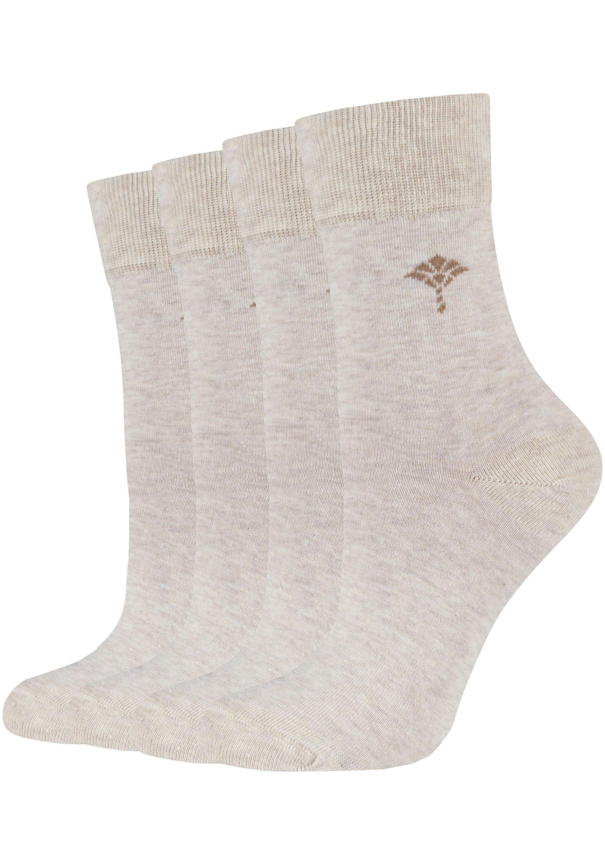 JOOP! Socken For your daily (4 Paar) mit Cornflower-Logo, Rippenbündchen günstig online kaufen